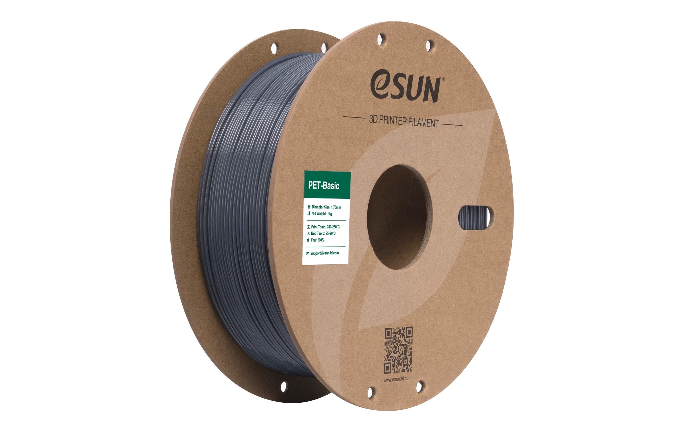 eSun Filament PET Basic Grau 1.75 mm 1 kg