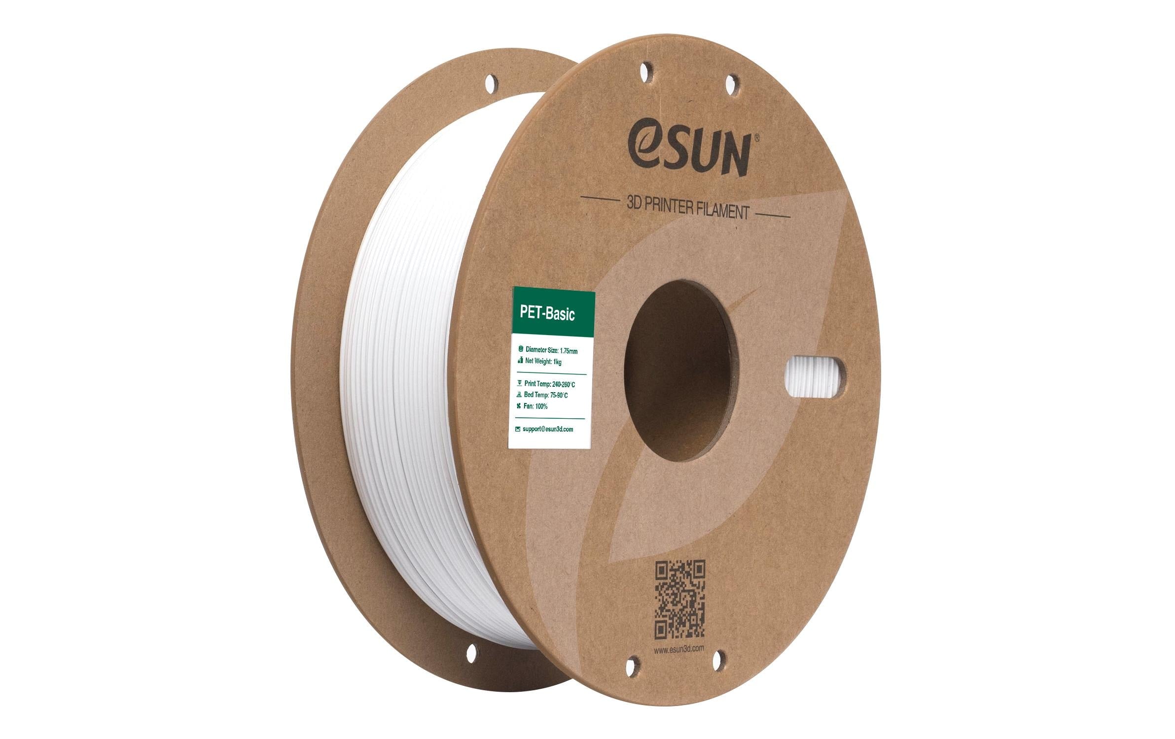 eSun Filament PET Basic Weiss 1.75 mm 1 kg