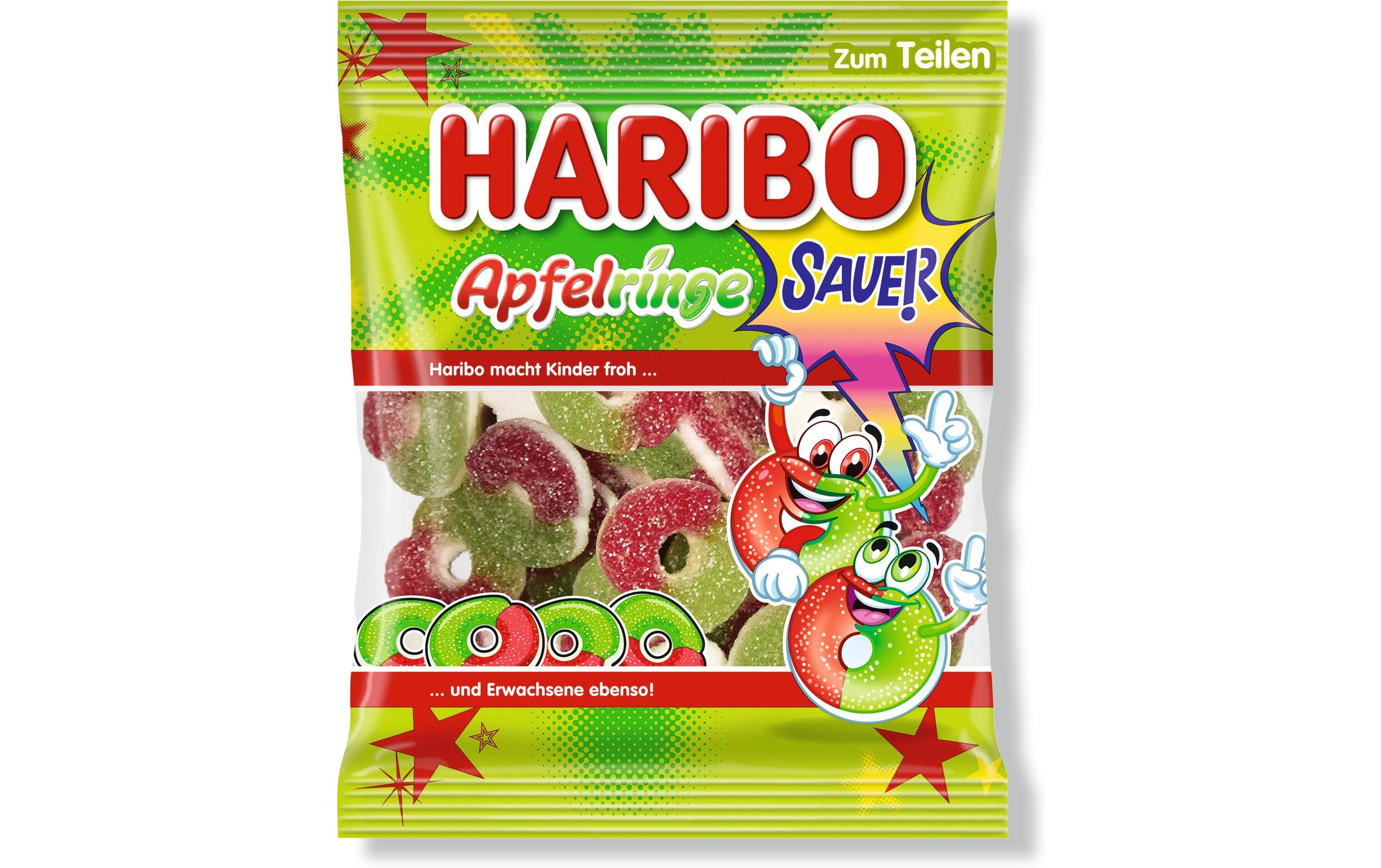 Haribo Gummibonbons Apfelringe sauer 175 g