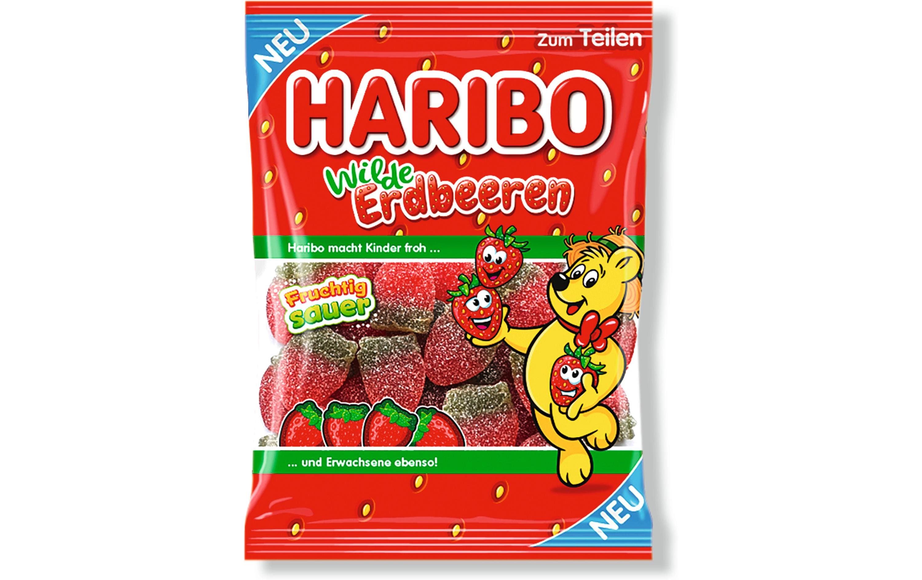 Haribo Gummibonbons Wilde Erdbeeren sauer 175 g