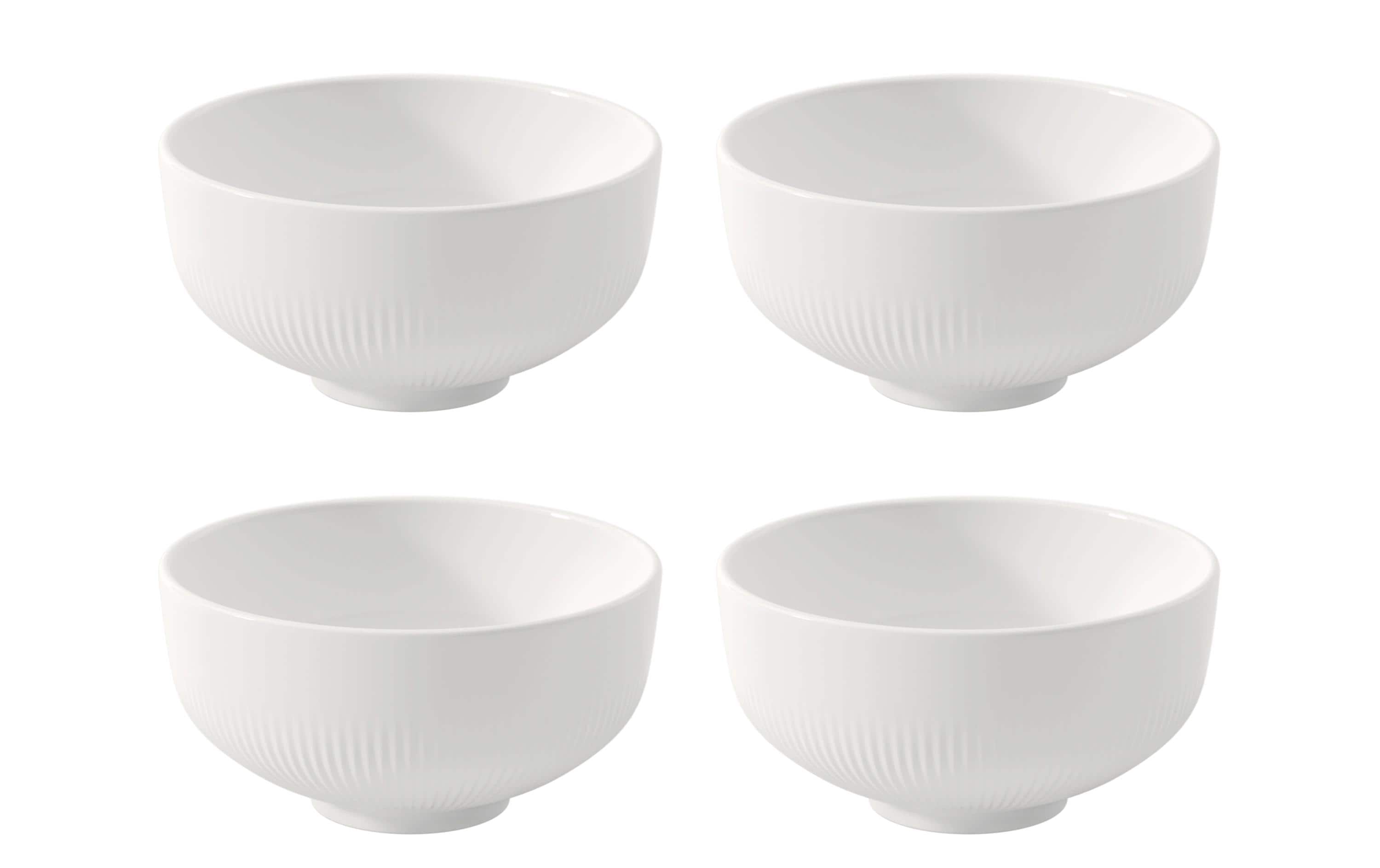 Villeroy & Boch Schüssel Afina 4 Stück, Weiss, 13 cm