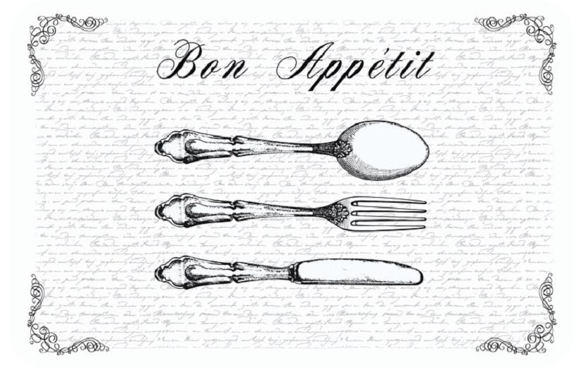 d-c-fix Tischset Bon Appétit 1 Stück, 29 cm x 44 cm,