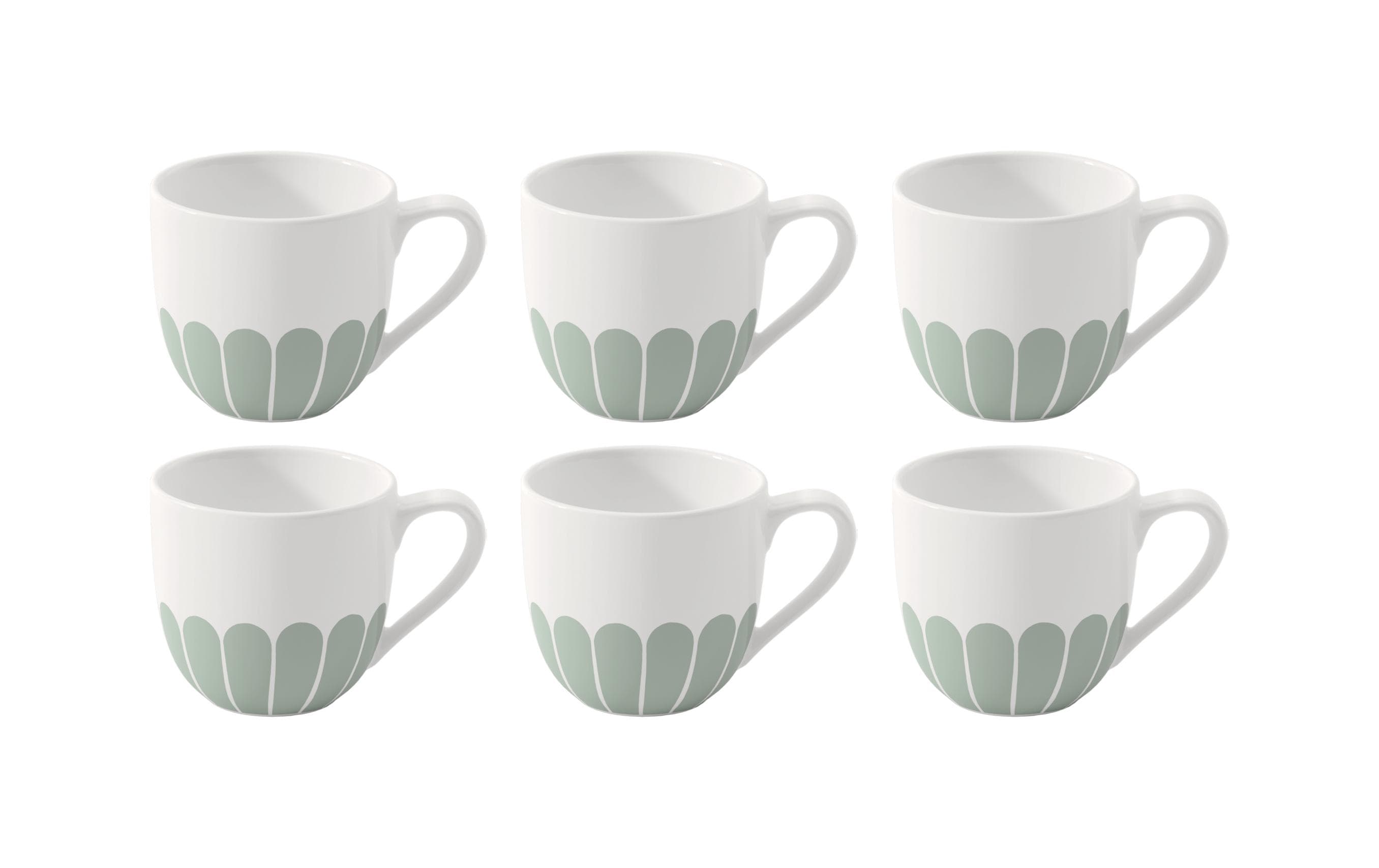 Villeroy & Boch Espressotasse Fleur 70 ml, 6 Stück, Grün