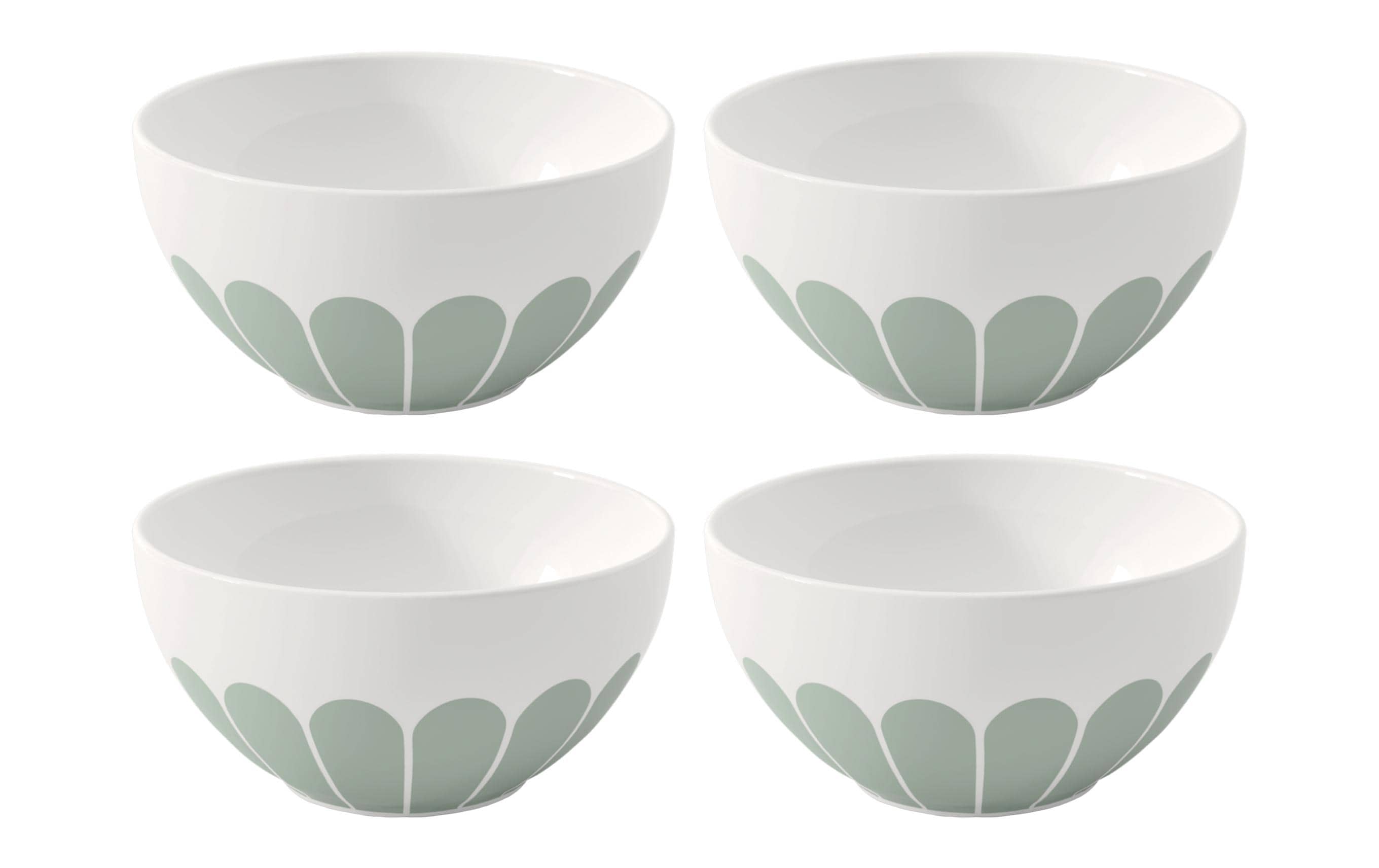 Villeroy & Boch Müslischale Fleur 4 Stück, Grün