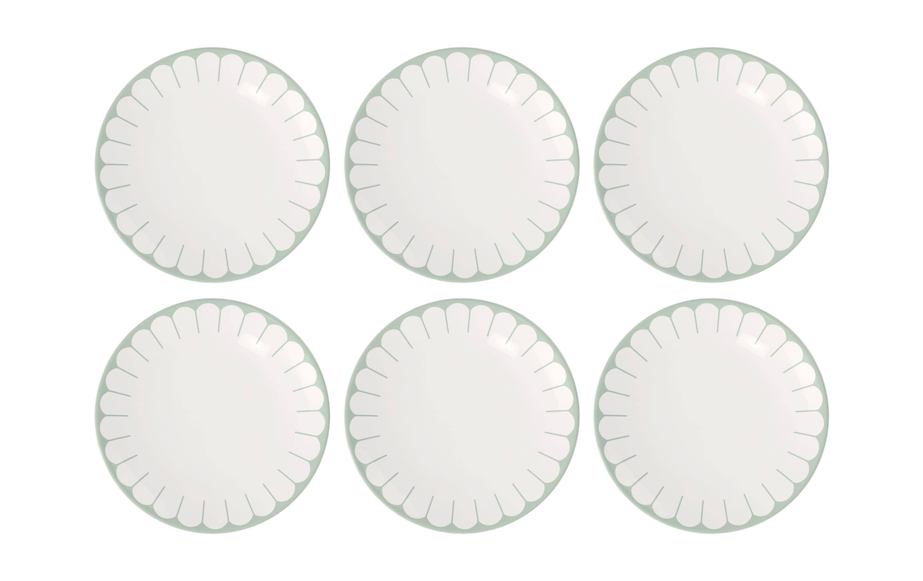 Villeroy & Boch Speiseteller Fleur 6 Stück, Grün