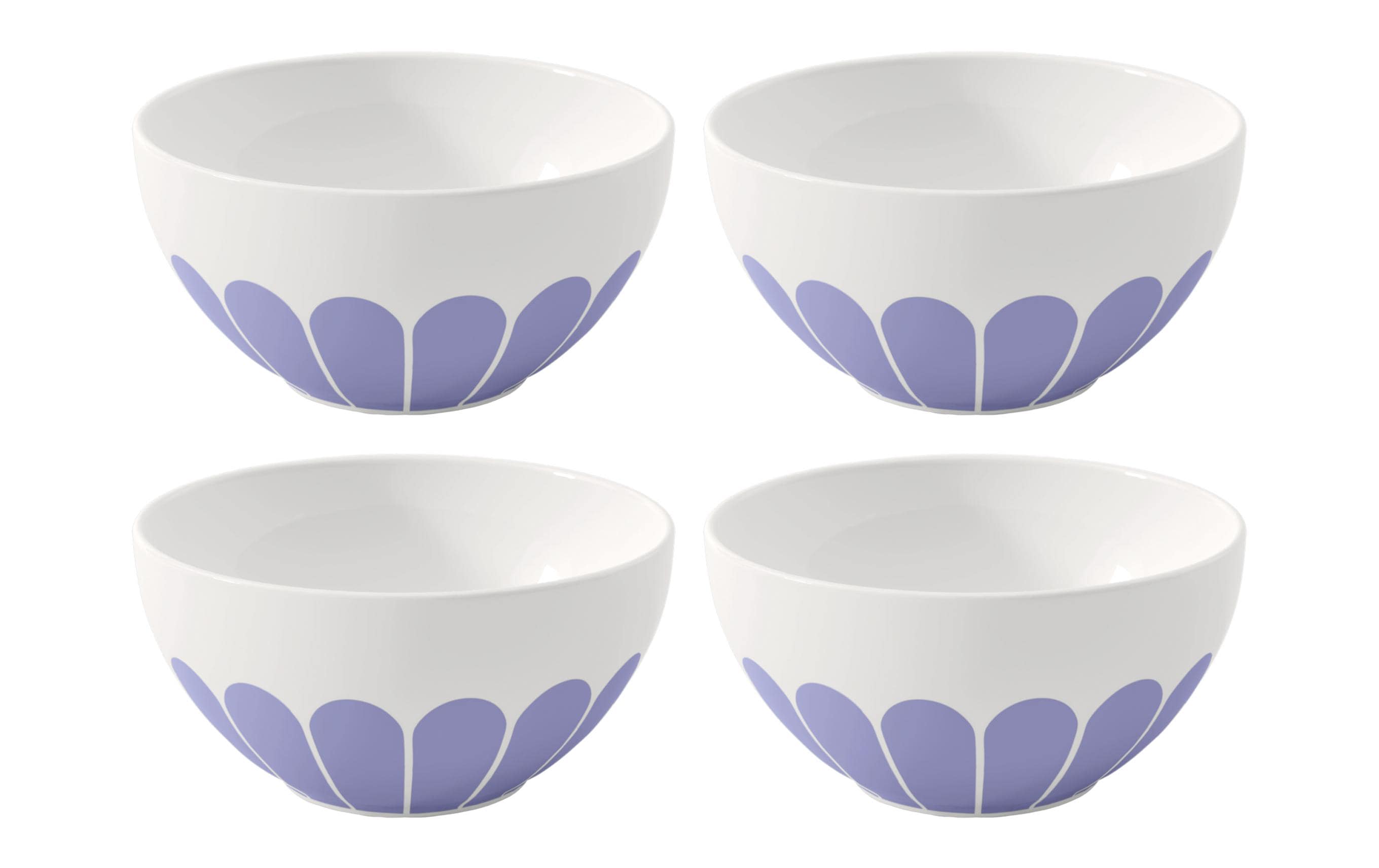Villeroy & Boch Müslischale Fleur 4 Stück, Blau