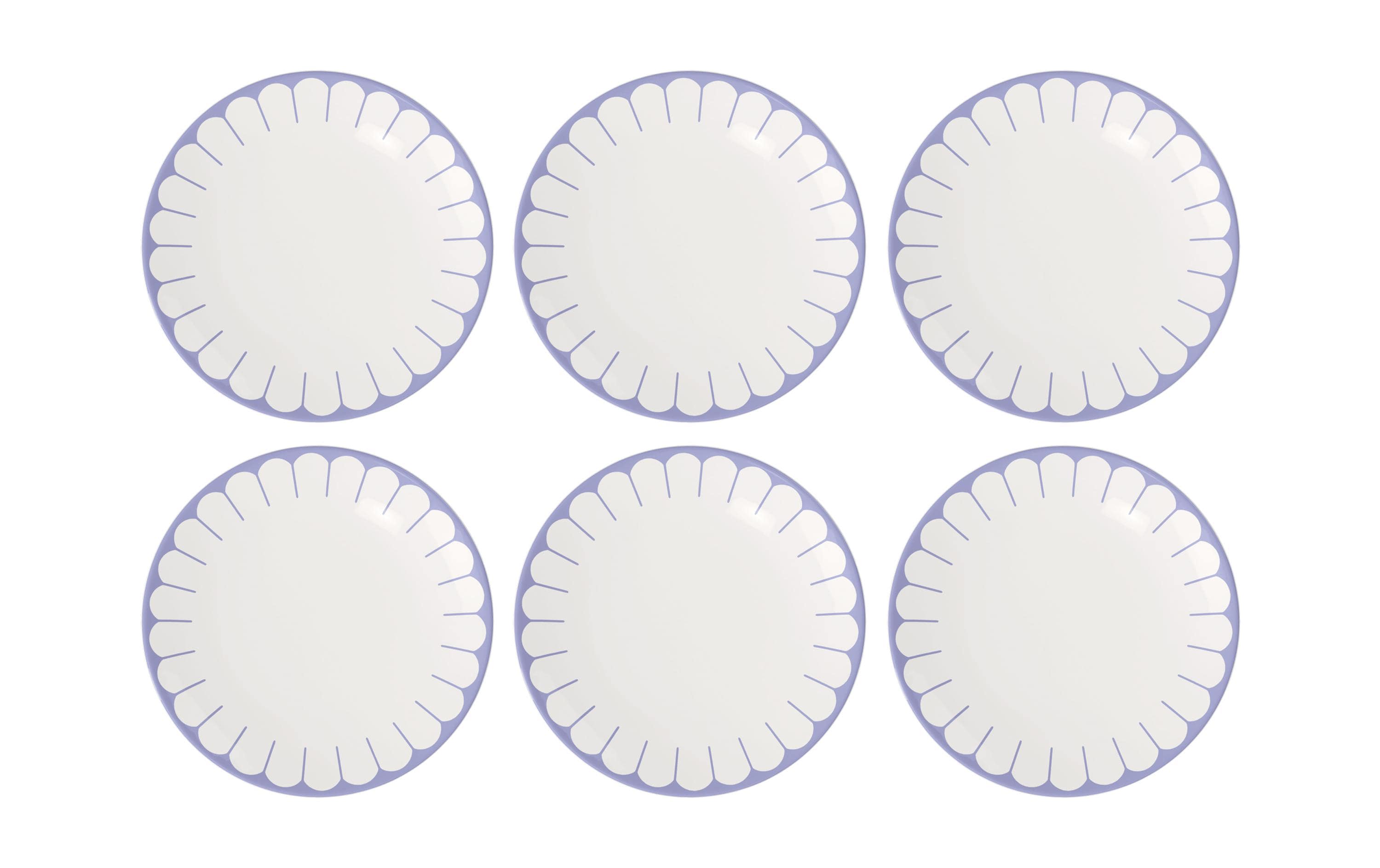 Villeroy & Boch Speiseteller Fleur 6 Stück, Blau