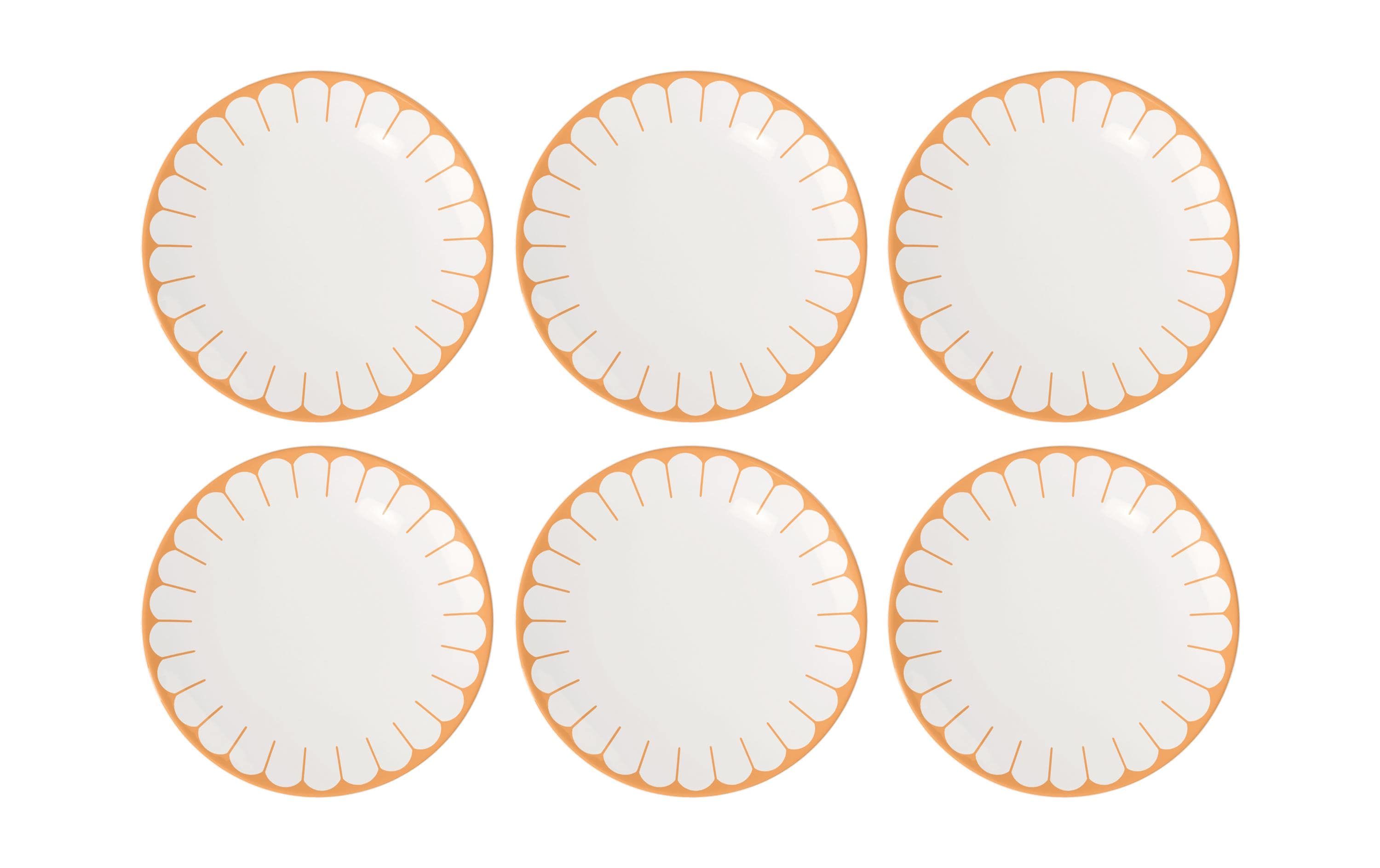 Villeroy & Boch Speiseteller Fleur 6 Stück, Gelb