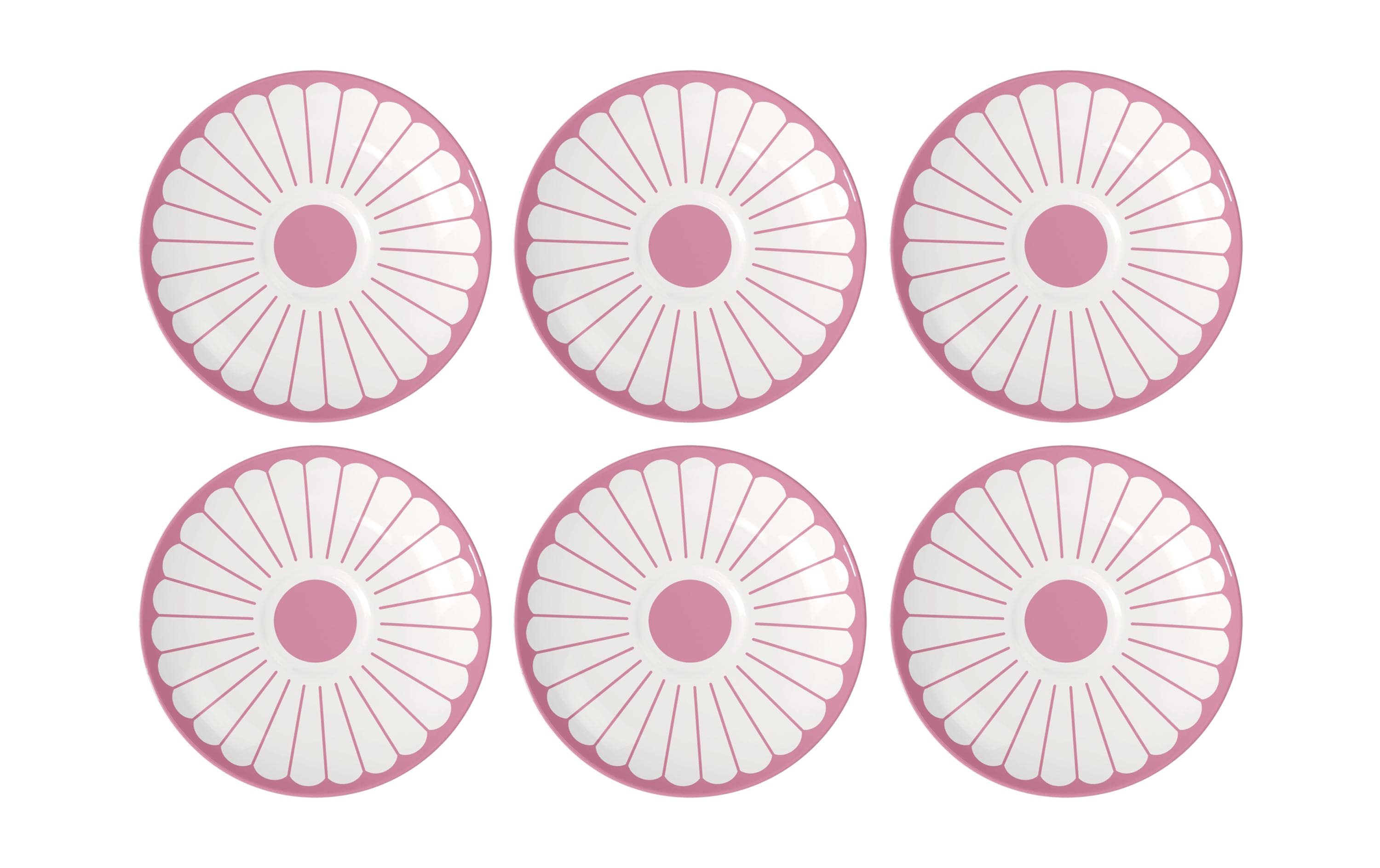 Villeroy & Boch Untertasse Fleur 6 Stück, Rosa
