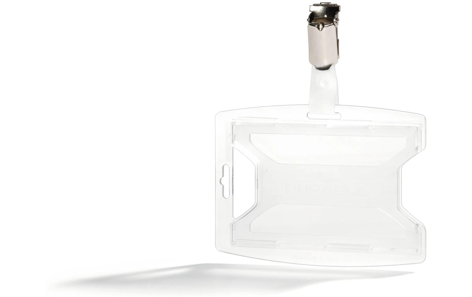 DURABLE Ausweishalter reXycle 2 Karten mit Clip, 25 Stück