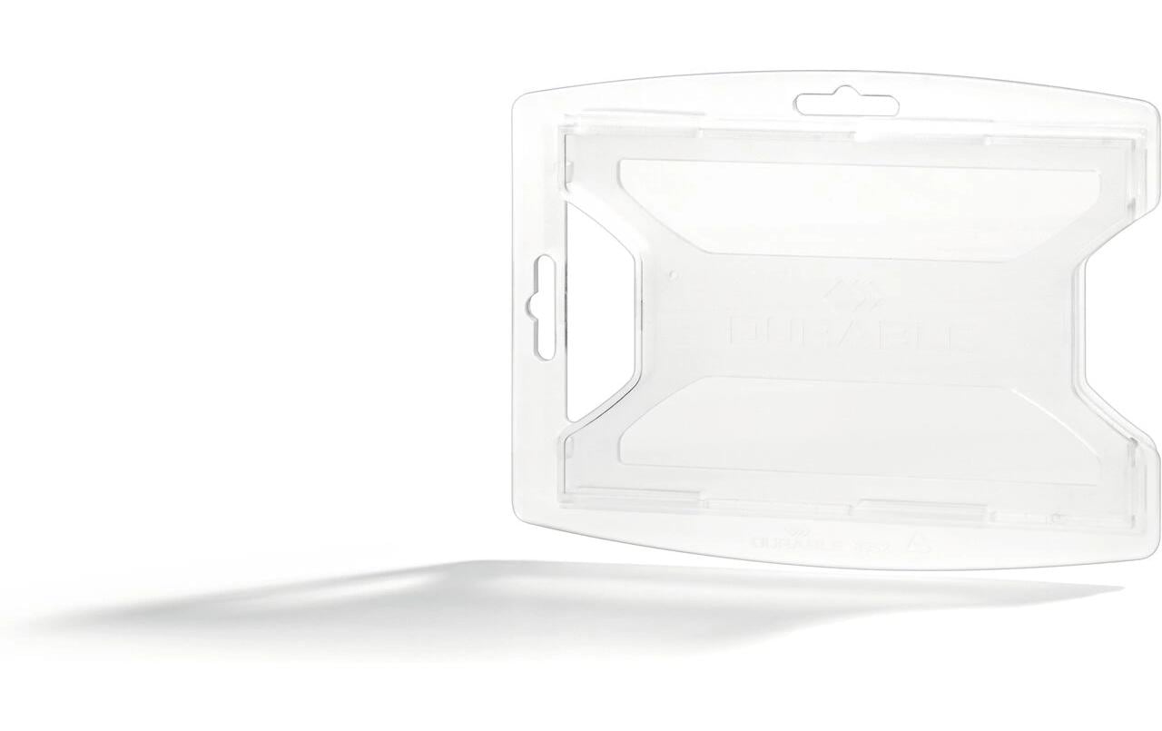 DURABLE Ausweishalter reXycle 2 Karten 10 Stück, Transparent