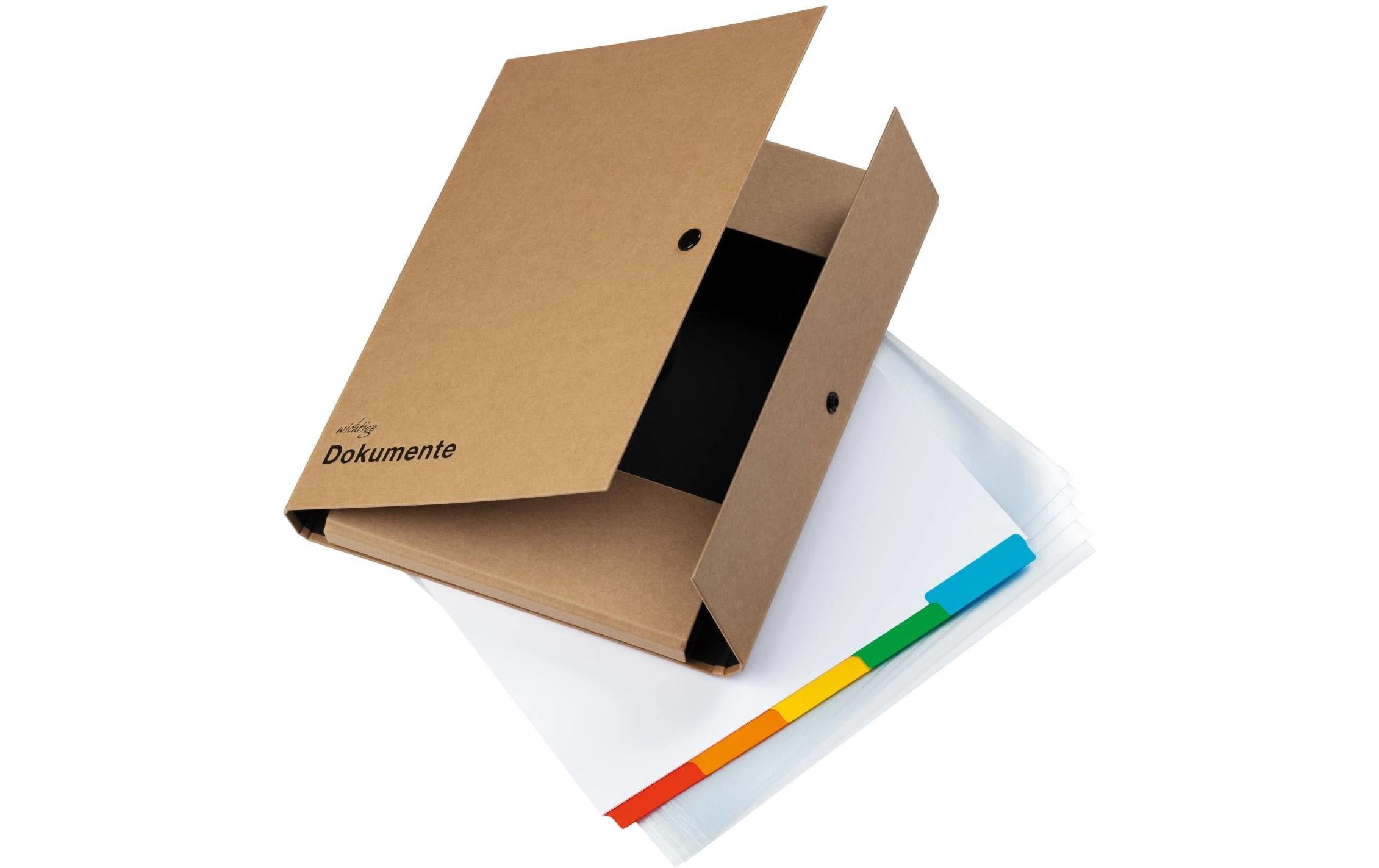 Pagna Dokumentenmappe A4 5-teilig, Braun