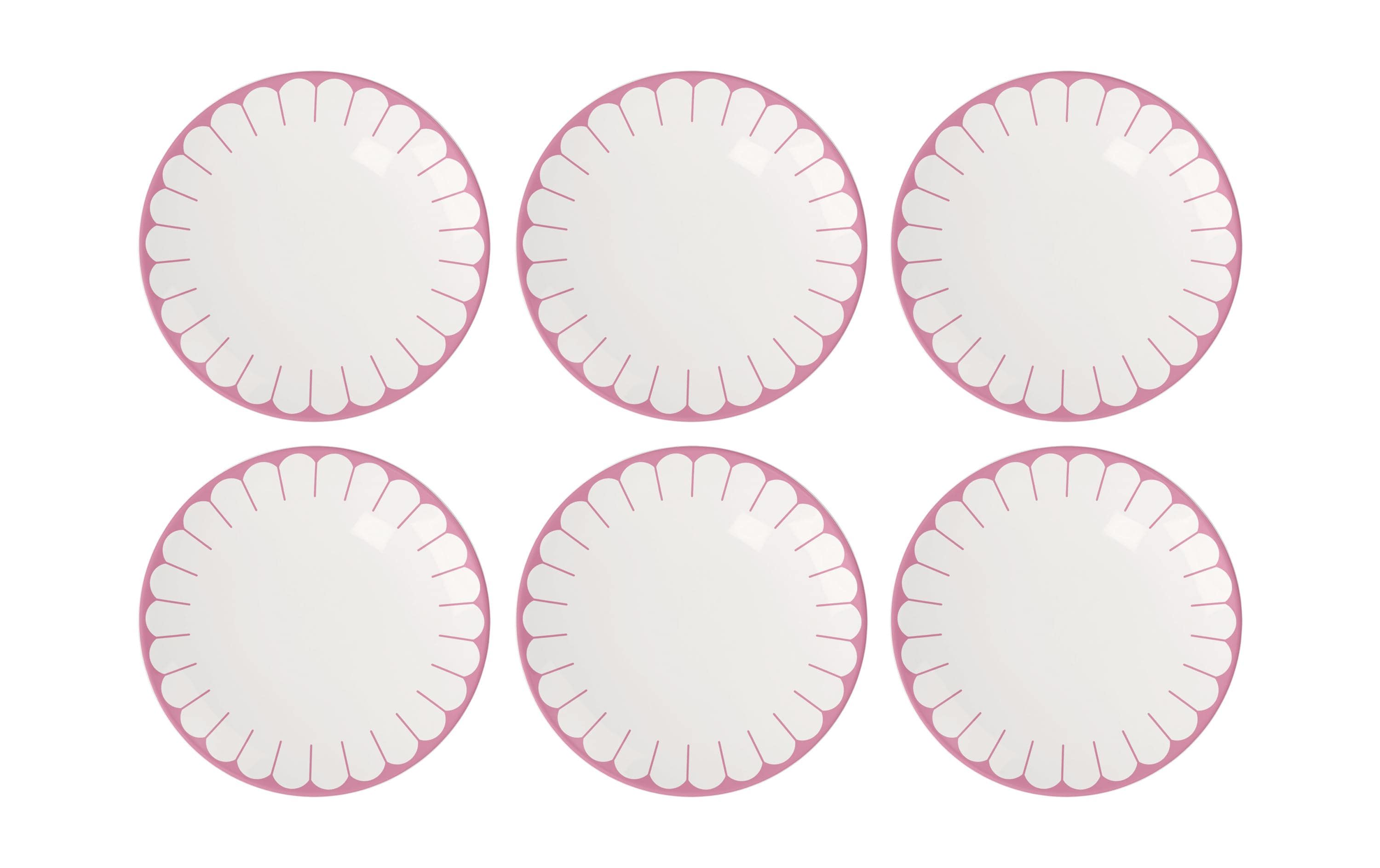 Villeroy & Boch Frühstücks- & Dessertteller Fleur 6 Stück, Rosa