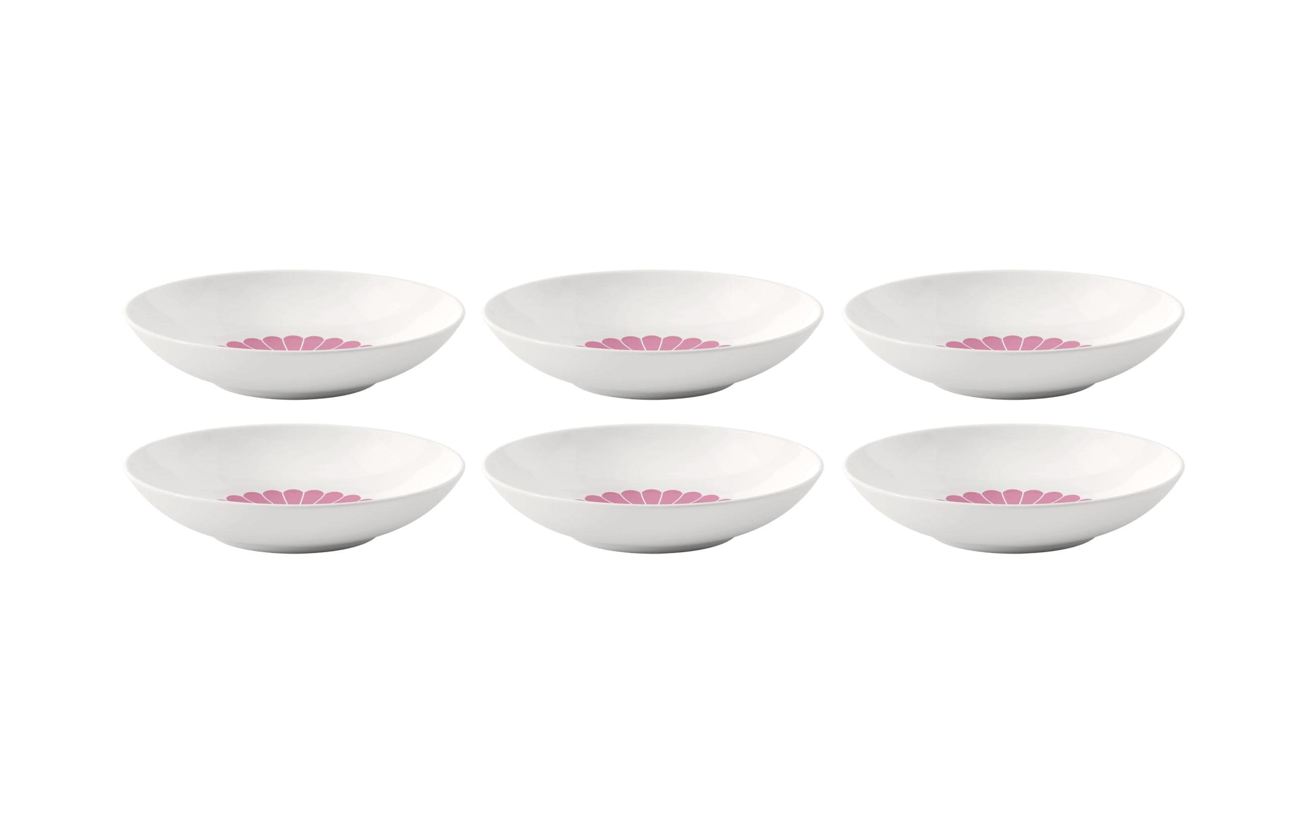 Villeroy & Boch Pastaschale Fleur 6 Stück, Rosa