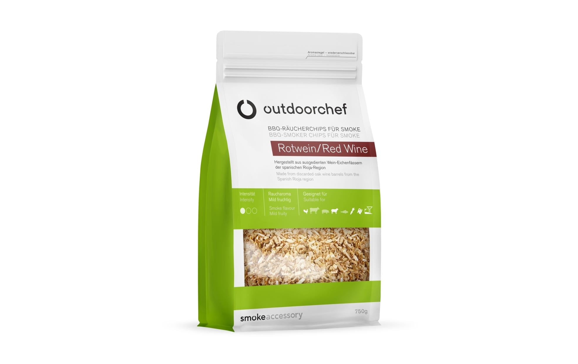 Outdoorchef Räucherchips Rotwein für Smoke
