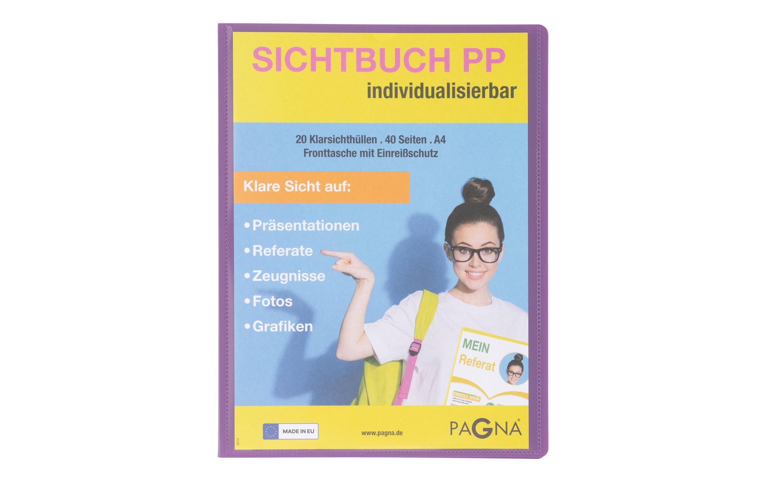 Pagna Sichtbuch mit Fronttasche, School A4 Violett