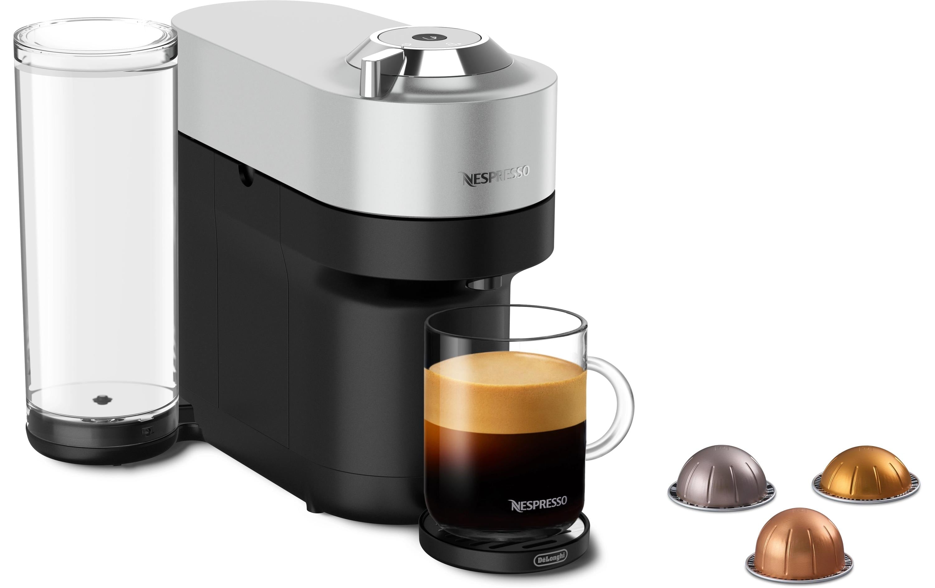 De'Longhi Kaffeemaschine Nespresso Vertuo Pop+ Silber