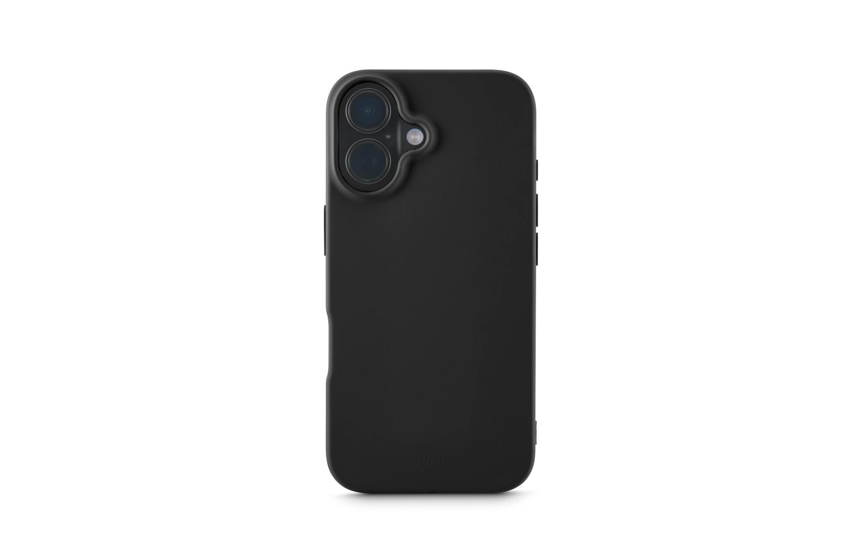 Hama Back Cover Fantastic Feel Schwarz für iPhone 16 Plus