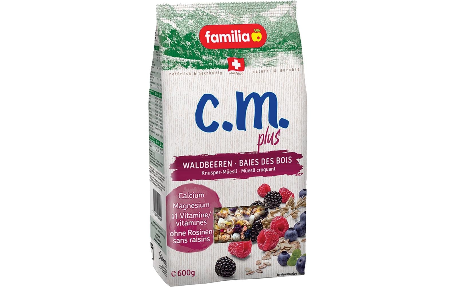 familia Knuspermüesli Waldbeeren 600 g
