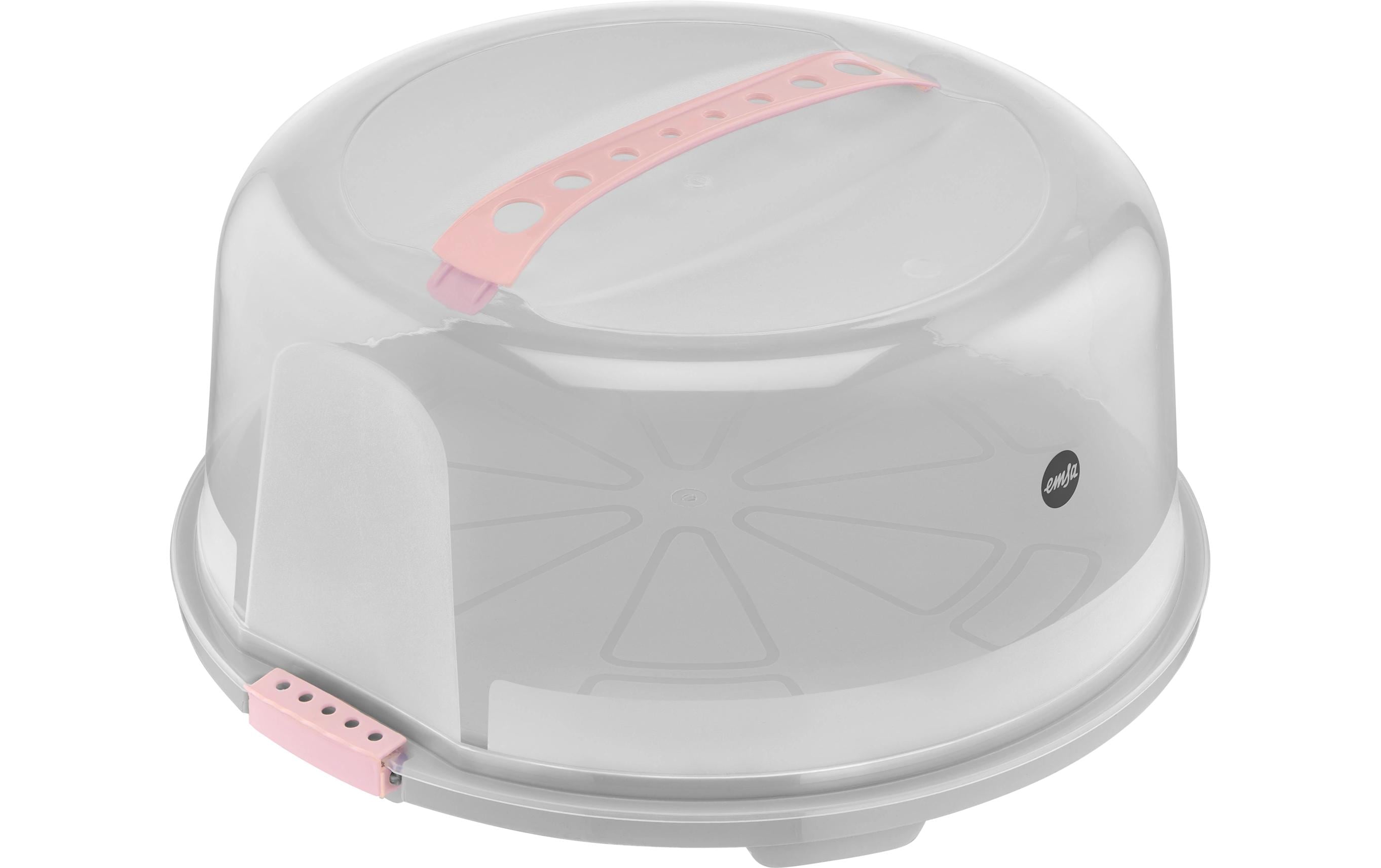 Emsa Tortenplatte Rund Grau/Rosa