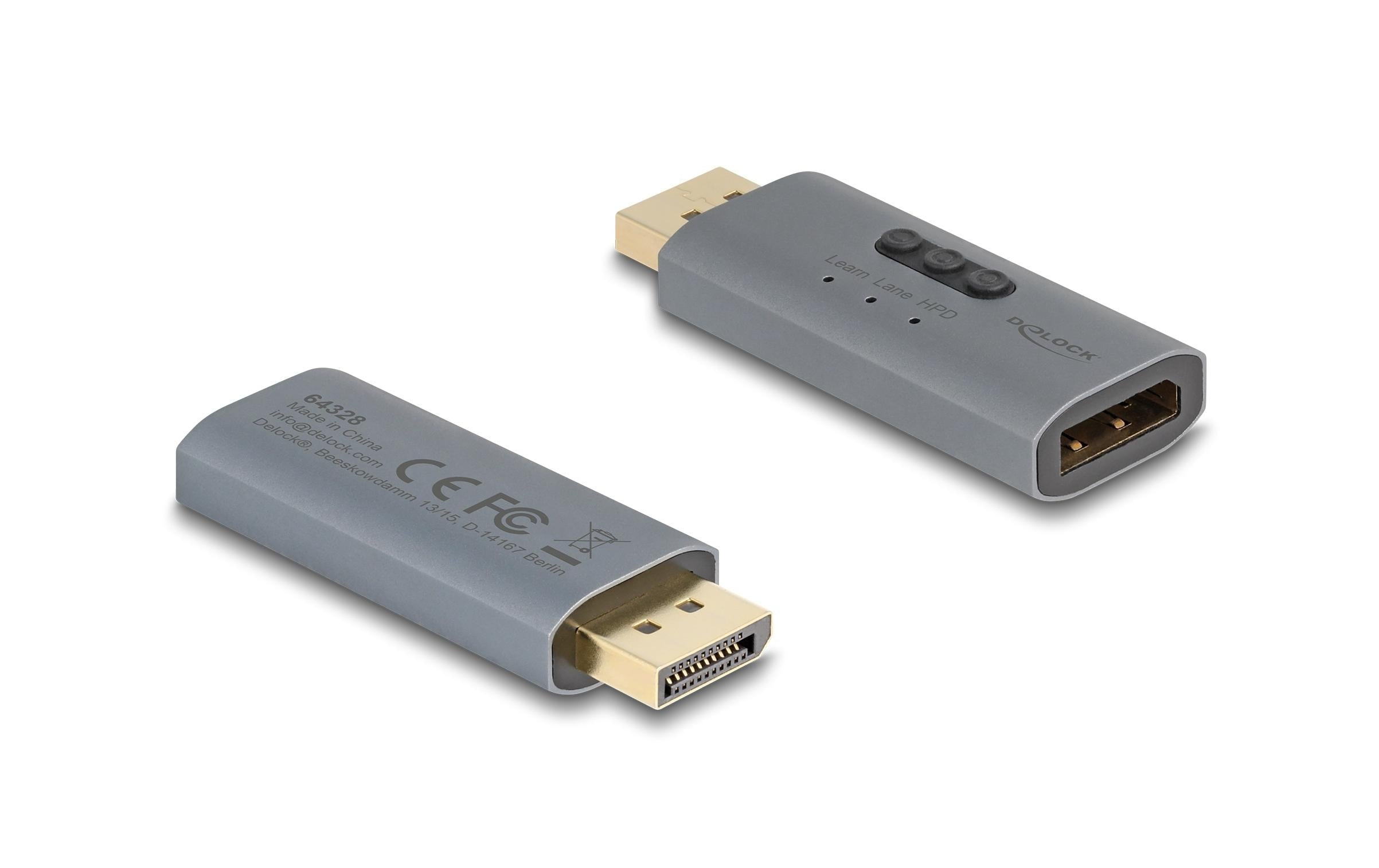 Delock EDID Emulator 8K 7680 x 4320, 30Hz DisplayPort - DisplayPort