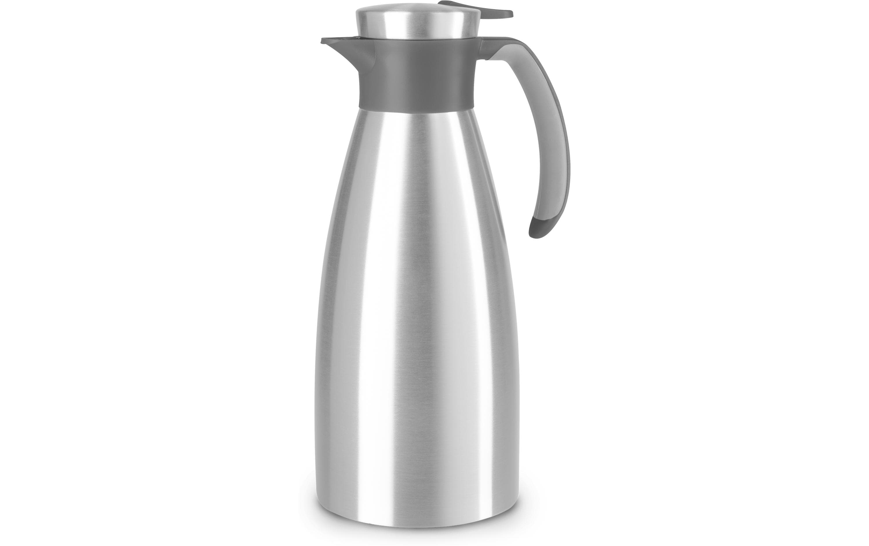 Emsa Thermoskanne Soft Grip 1500 ml, Silber