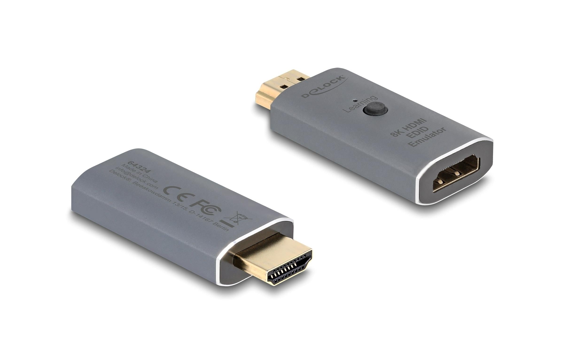 Delock EDID Emulator HDMI 8K 7680 x 4320, 60 Hz HDMI - HDMI