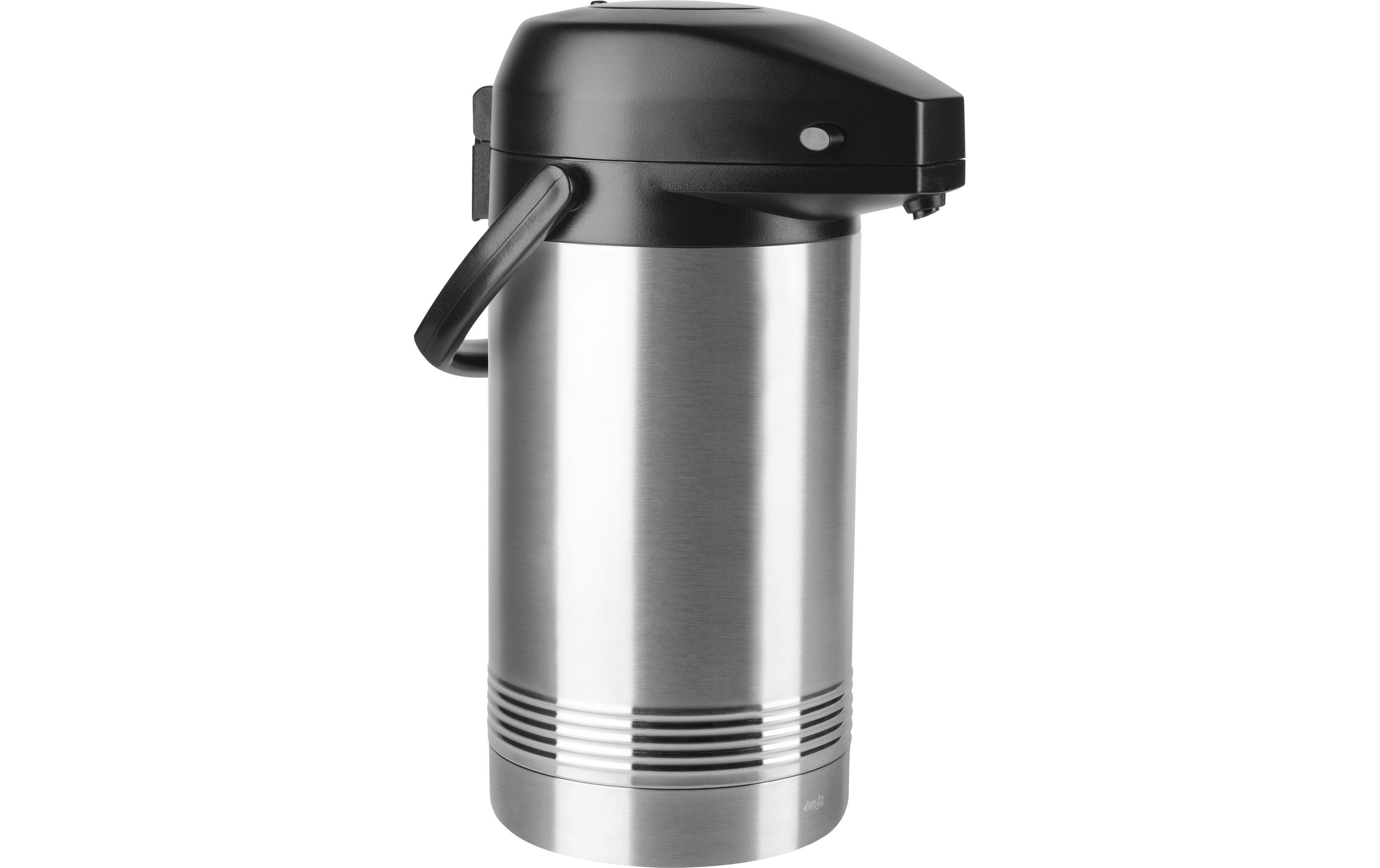 Emsa Thermoskanne President 3000 ml, Schwarz/Silber