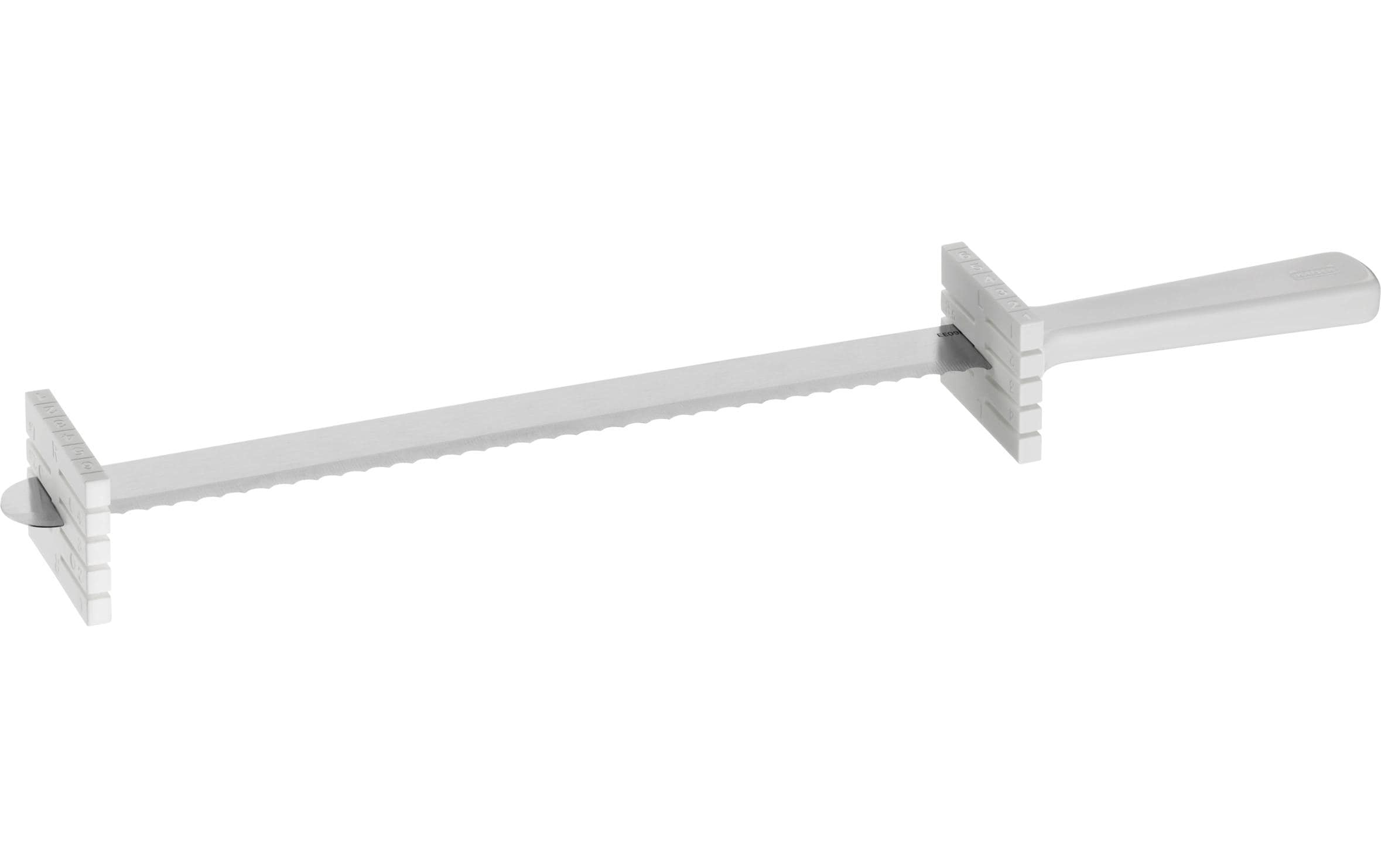 Kaiser Tortenmesser mit Distanzhalterung, Silber/Weiss