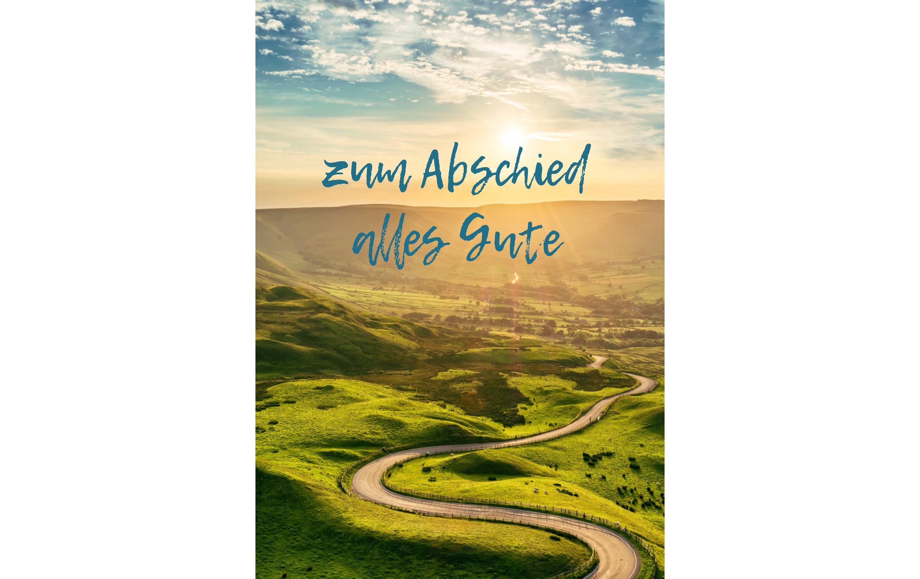Cart Glückwunschkarte zum Abschied alles Gute A4