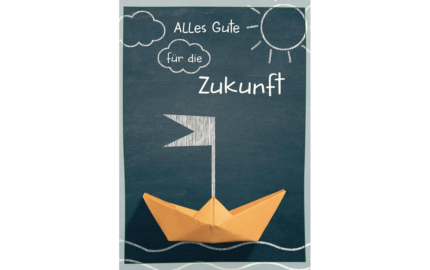Cart Glückwunschkarte Alles Gute für die Zukunft A4
