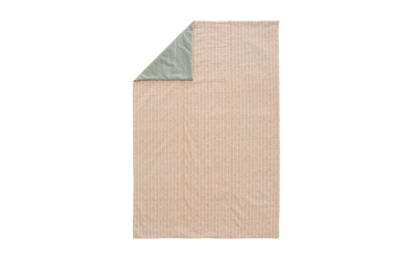 Urbanara Picknickdecke Mallur 130 x 190 cm - Apricot / Weiss