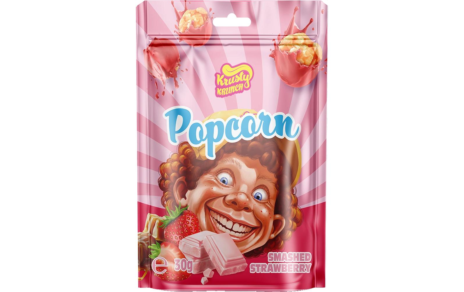 Krusty Krunch Popcorn Smashed Strawberry 30 g