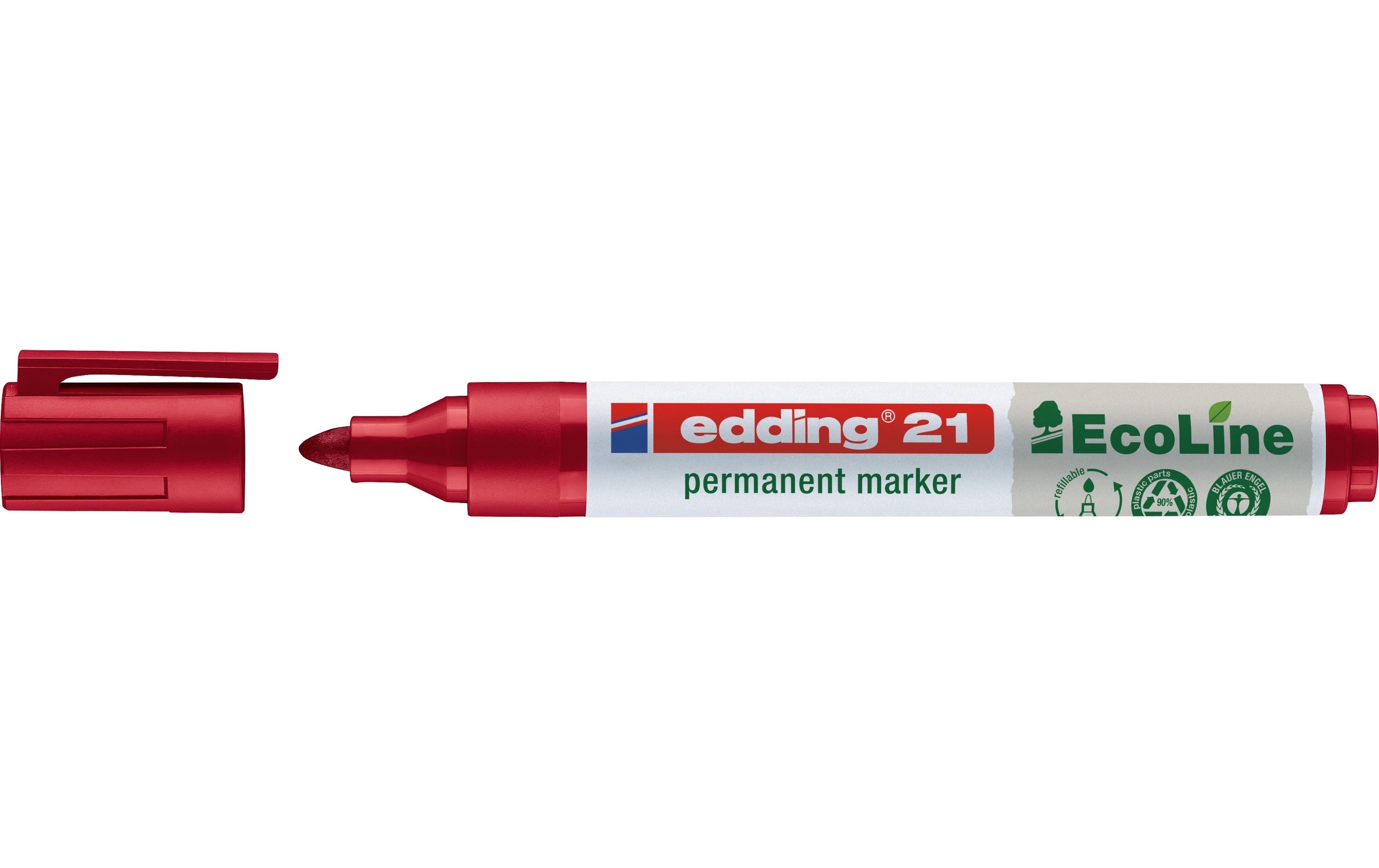 edding Permanent-Marker Ecoline 21 Rot