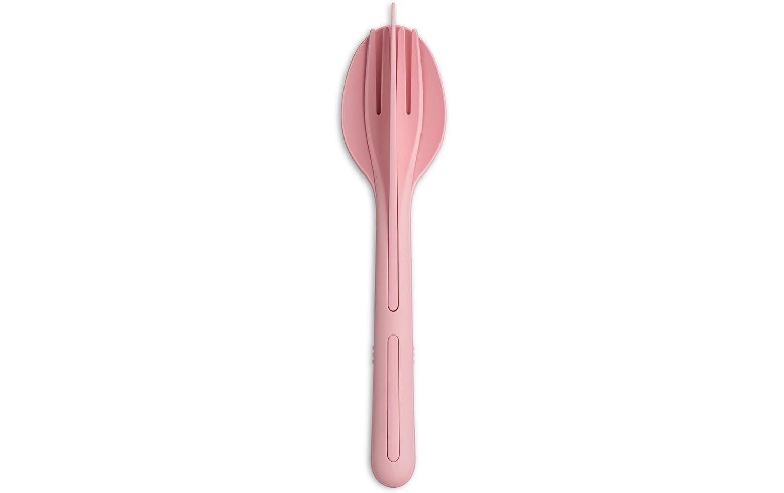 Koziol Besteck-Set to go Klikk 3-teilig, Sweet Pink