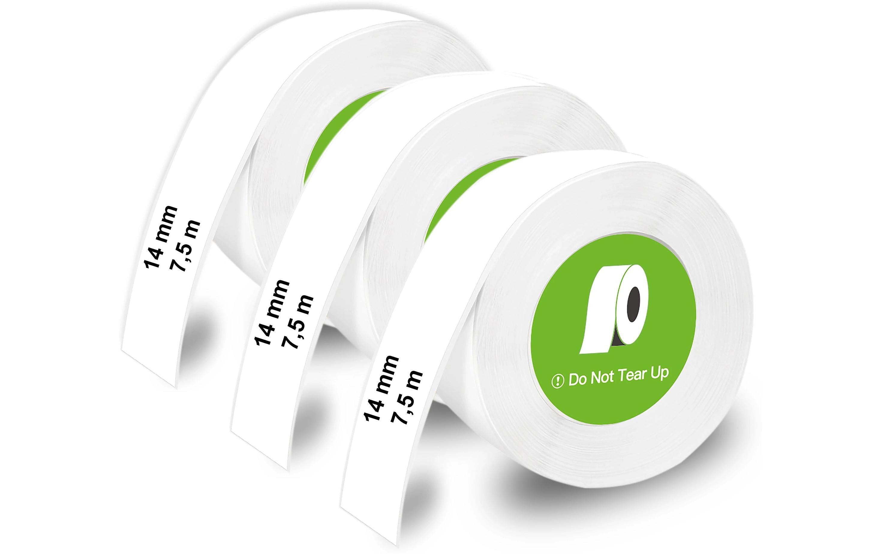 Olympia LabelRolls 3er Set endlos Schwarz auf Weiss