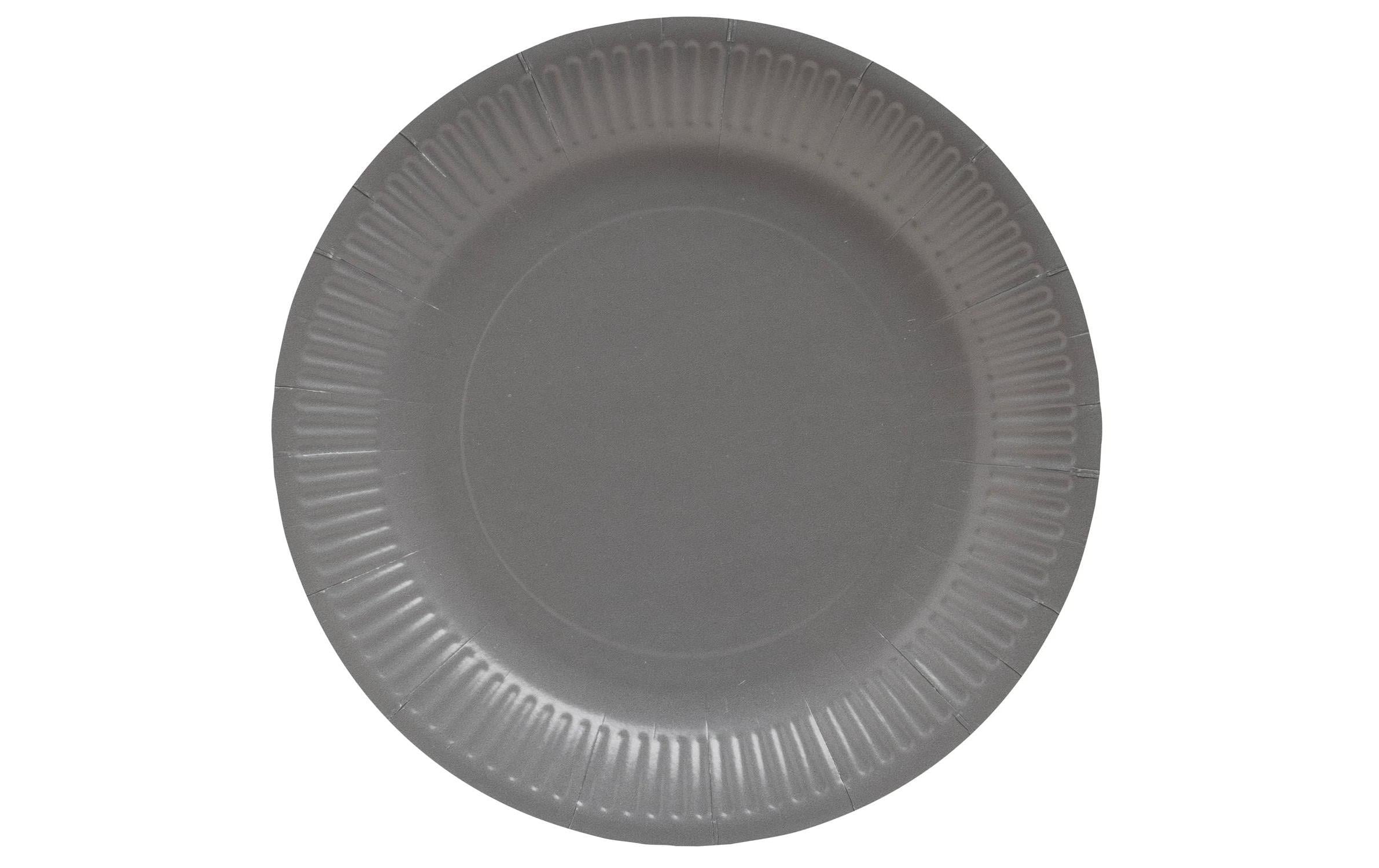 PRO nappe Einwegteller 23 cm, 20 Stück, Grau