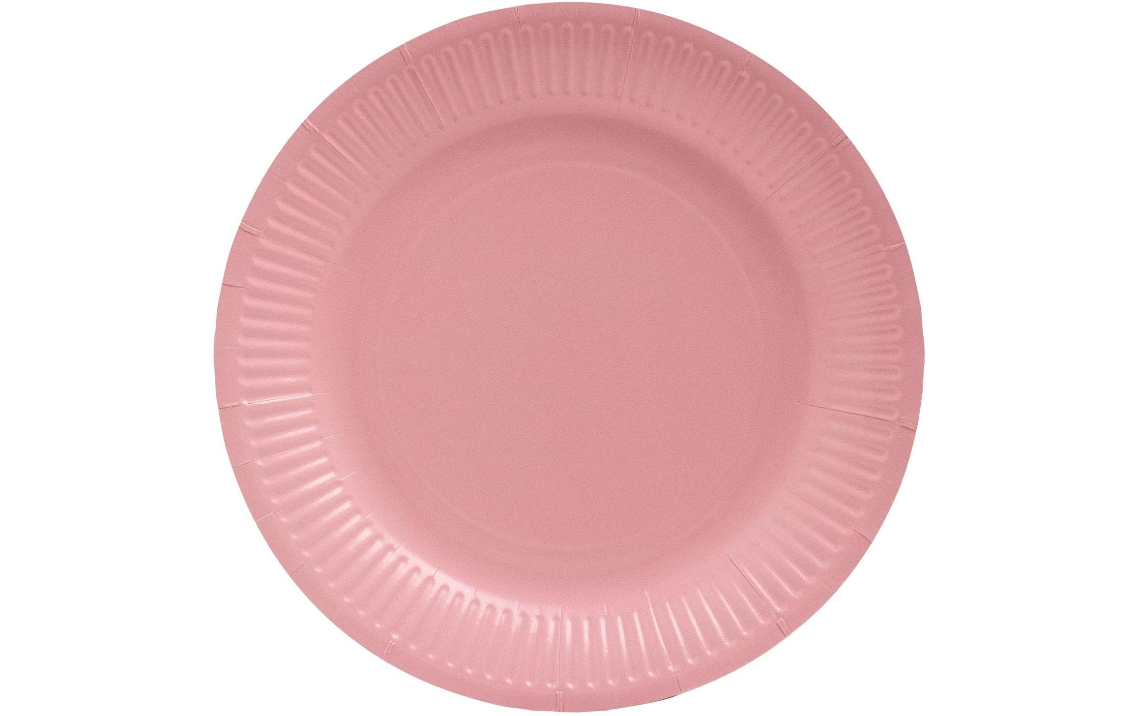 PRO nappe Einwegteller 23 cm, 20 Stück, Rosa