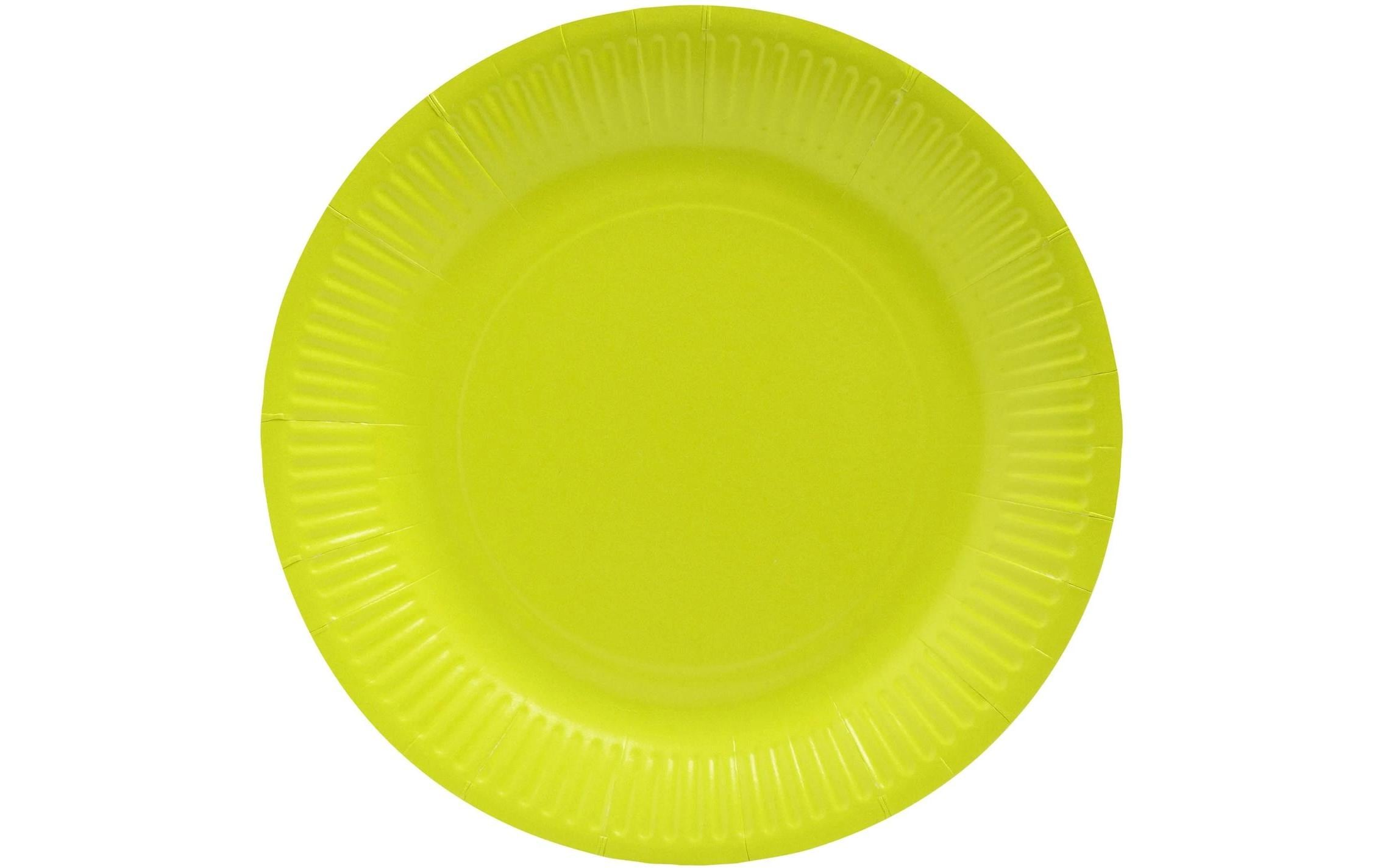PRO nappe Einwegteller 23 cm, 20 Stück, Gelb