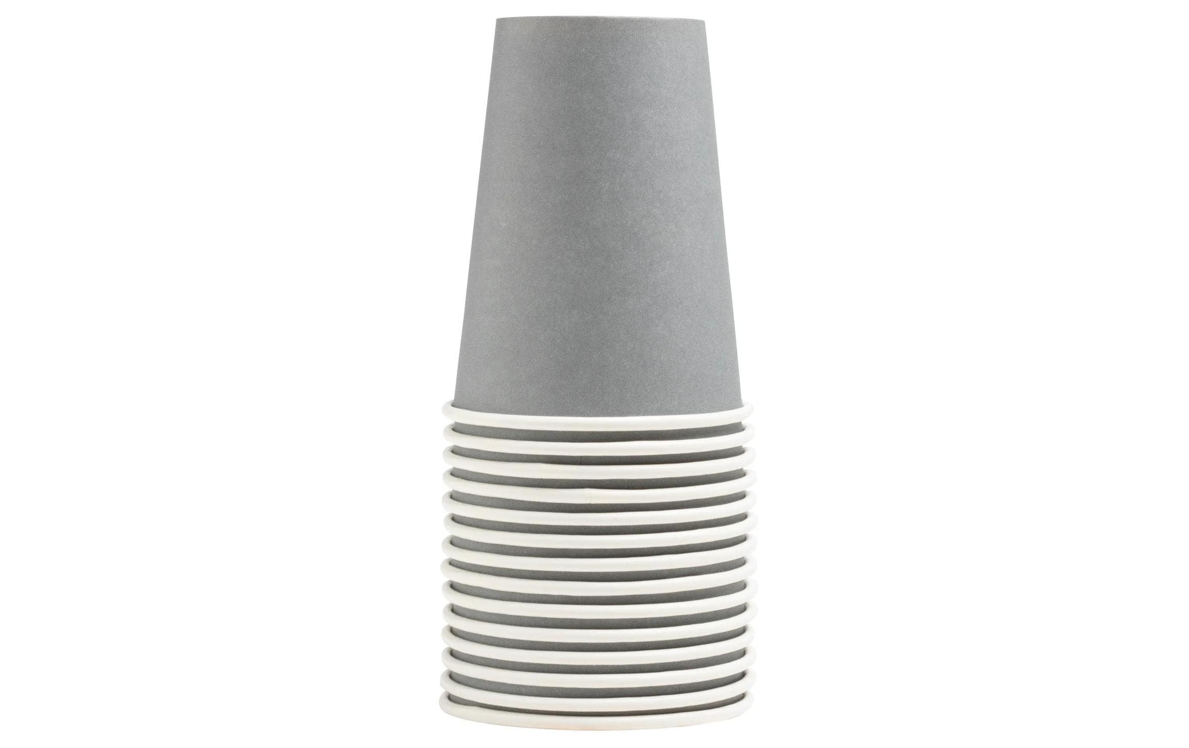 PRO nappe Einwegbecher 2 dl, 15 Stück, Grau