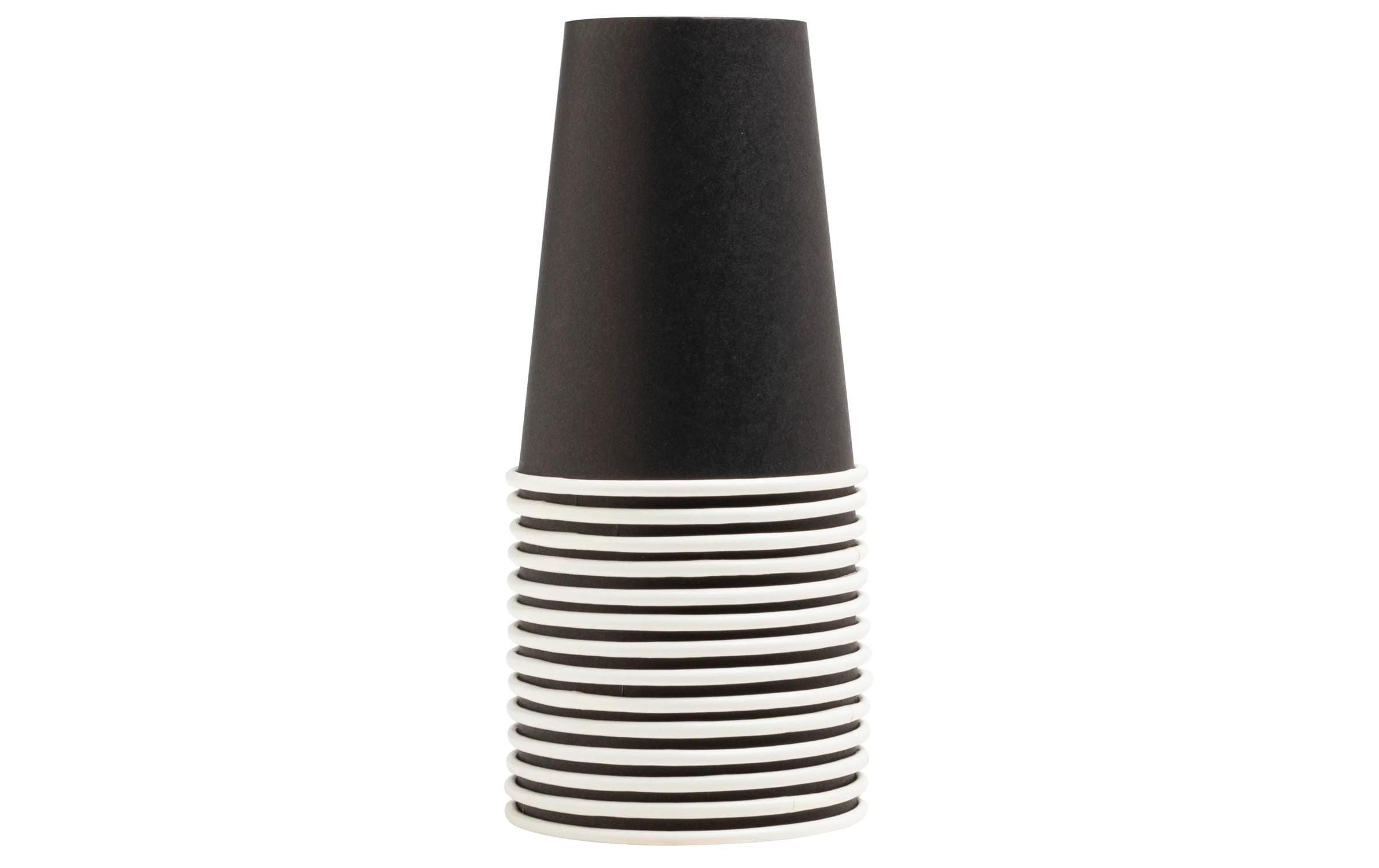 PRO nappe Einwegbecher 2 dl, 15 Stück, Schwarz