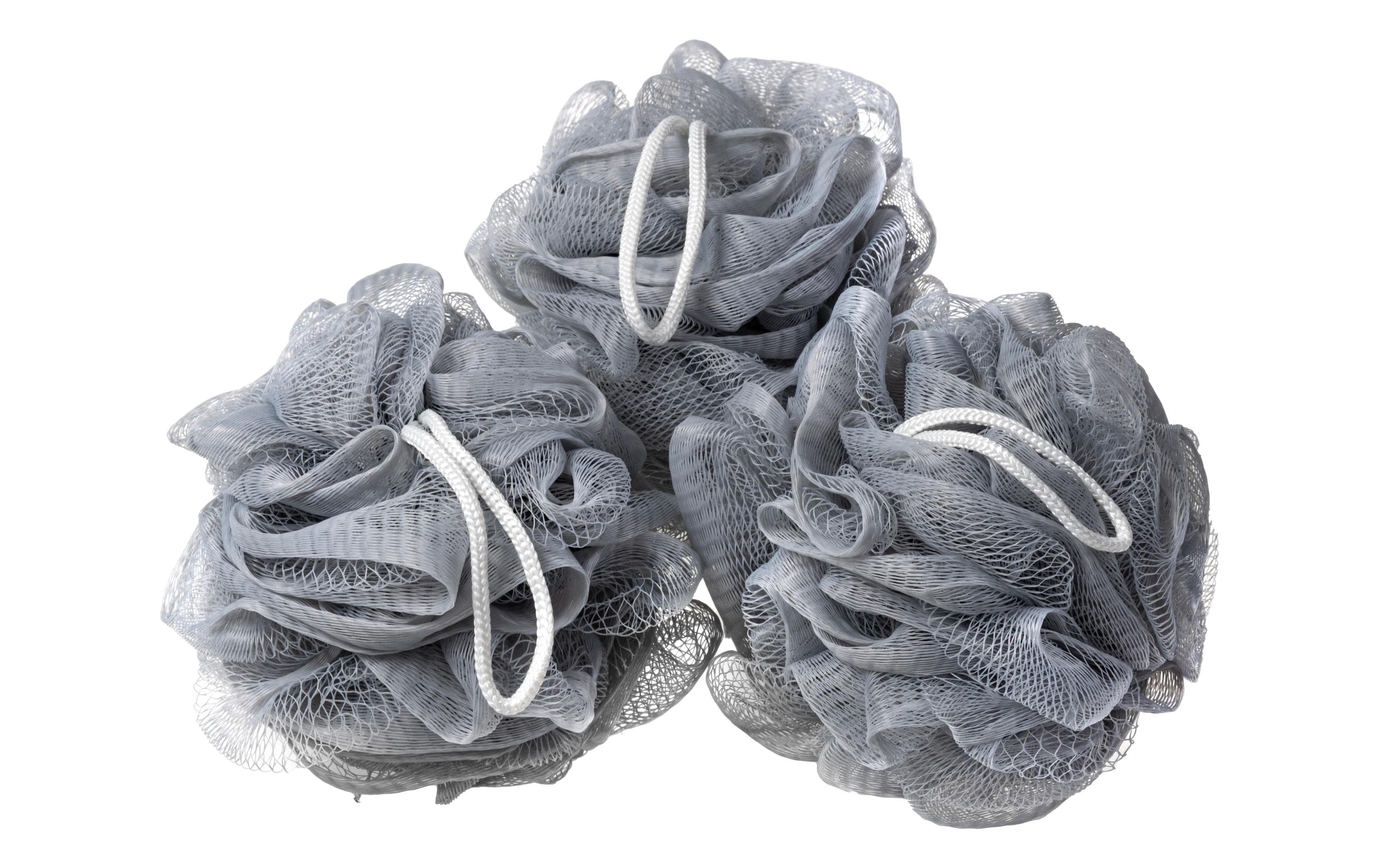 COCON Duschschwamm Grau, 3 Stück