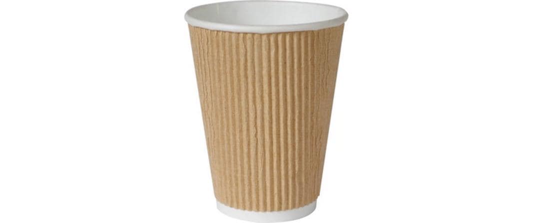 BioPak Einwegbecher Triple Wall 47 cl Braun, 20 Stück