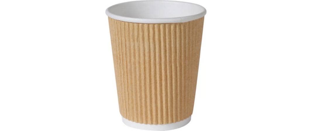 BioPak Einwegbecher Triple Wall 24 cl Braun, 25 Stück