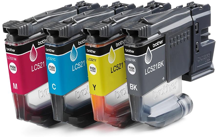 Brother Tintenset LC521 VAL Black/Cyan/Magenta/Yellow