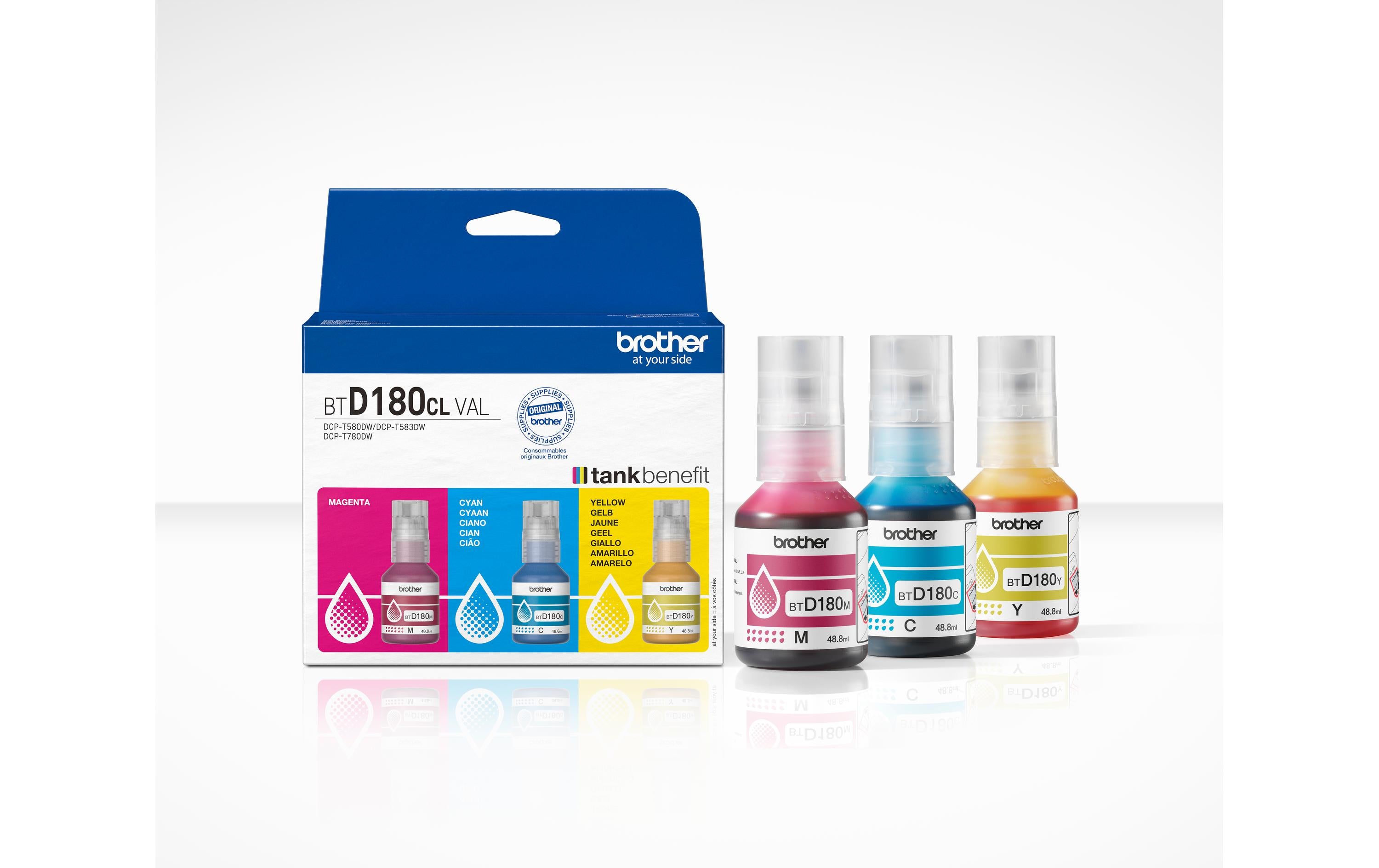 Brother Tinte BTD180 clVAL Cyan/Magenta/Yellow