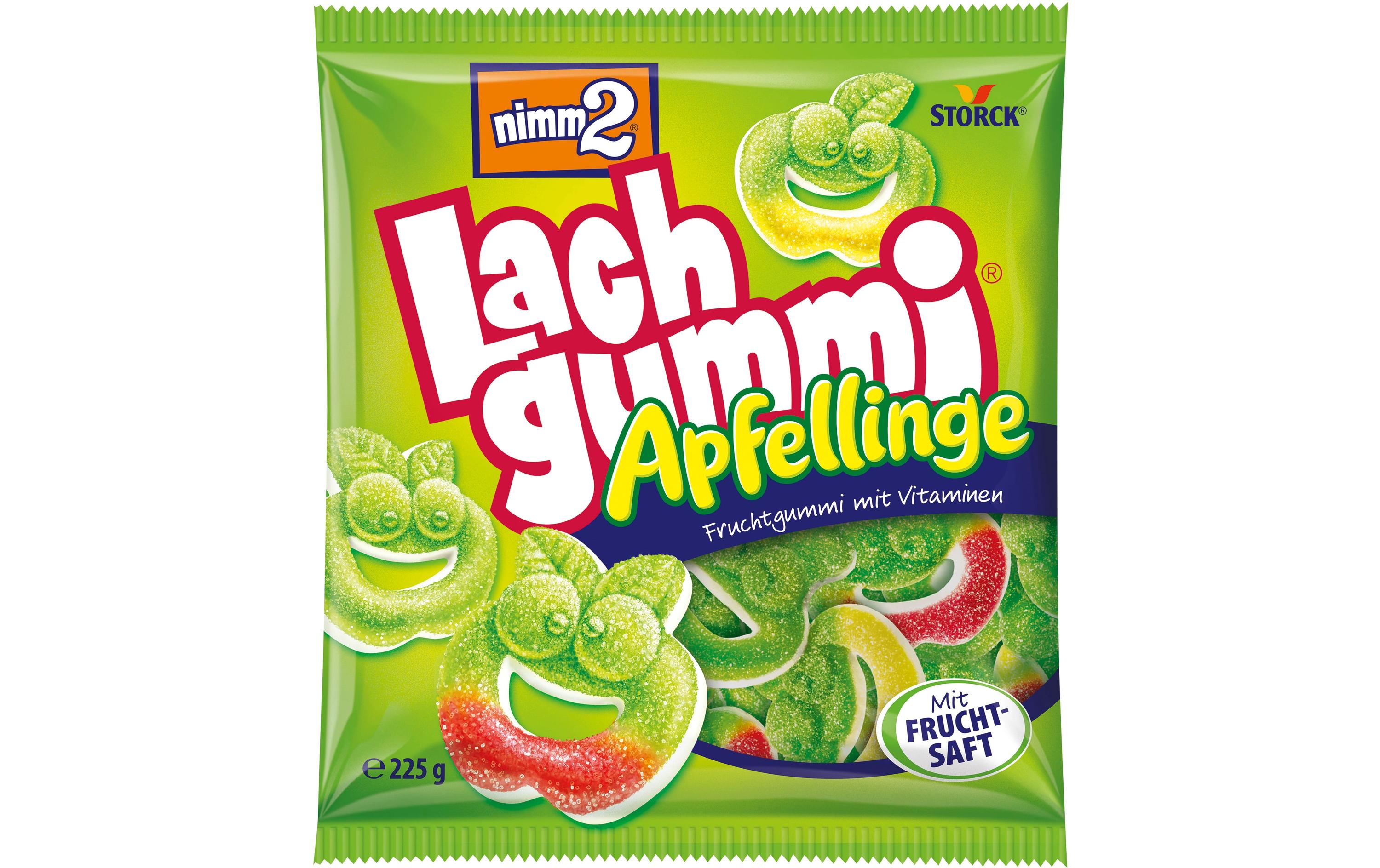 Storck Nimm2 Lachgummi Apfellinge 225 g