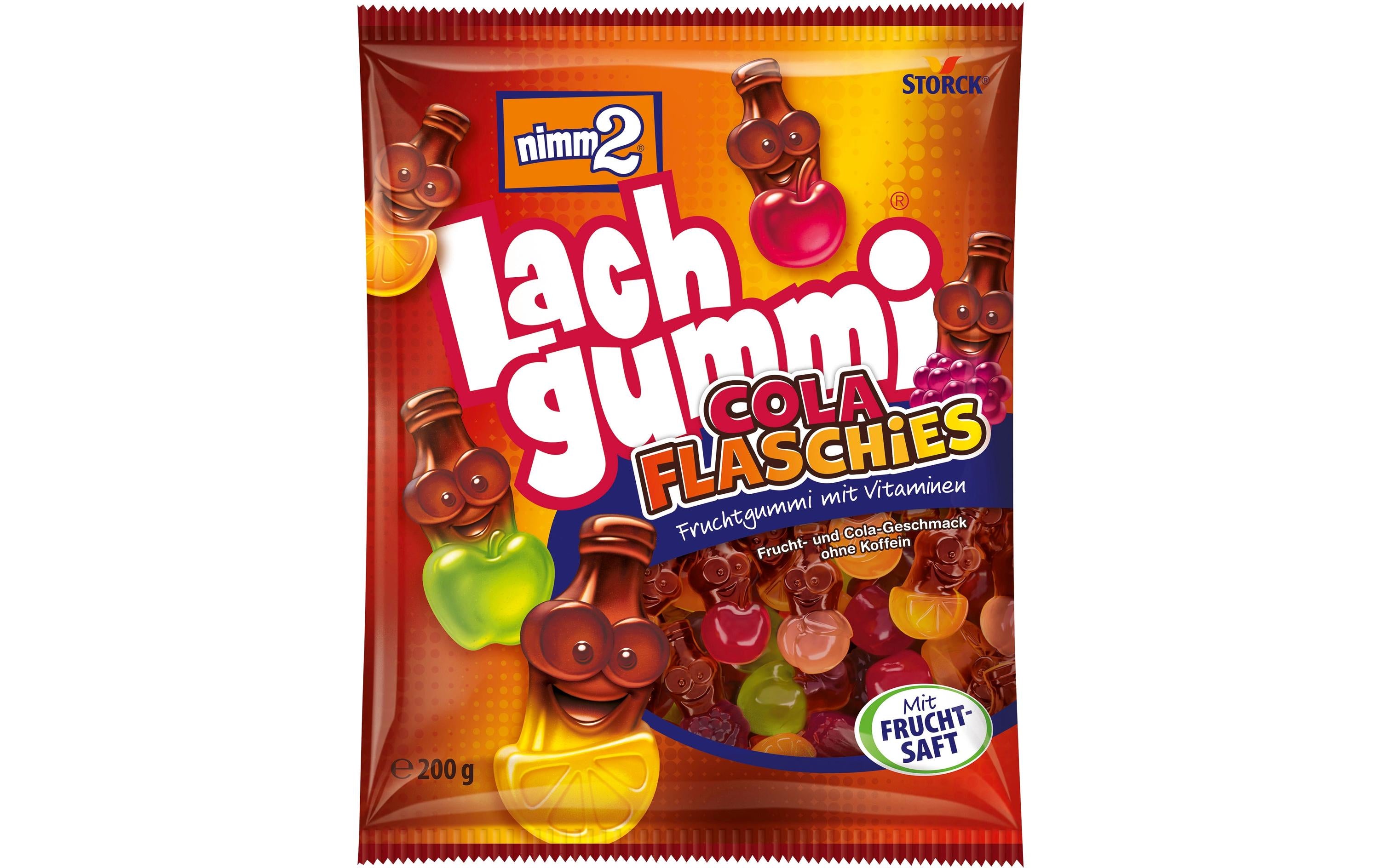 Storck Nimm2 Lachgummi Cola Flaschies 200 g