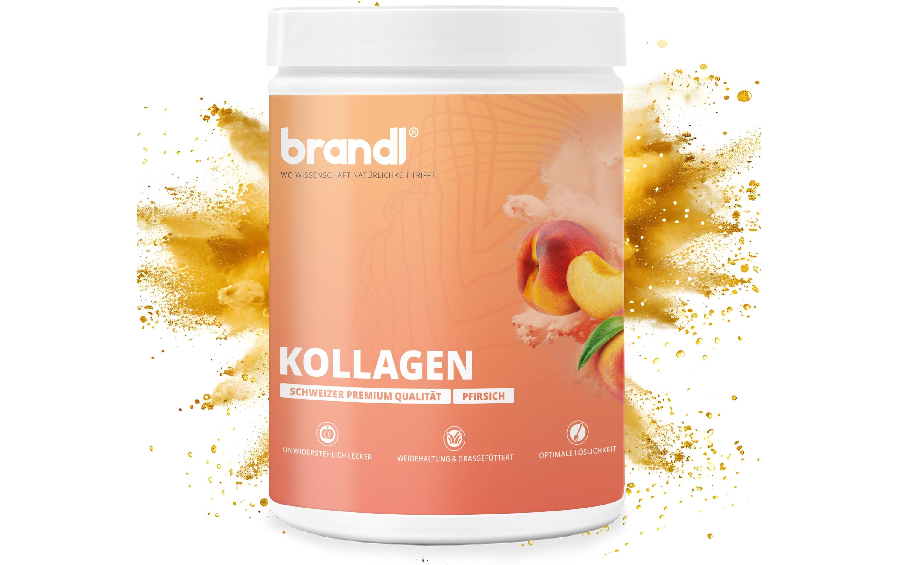 Brandl-Nutrition Pulver Kollagen Pfirsich 550 g