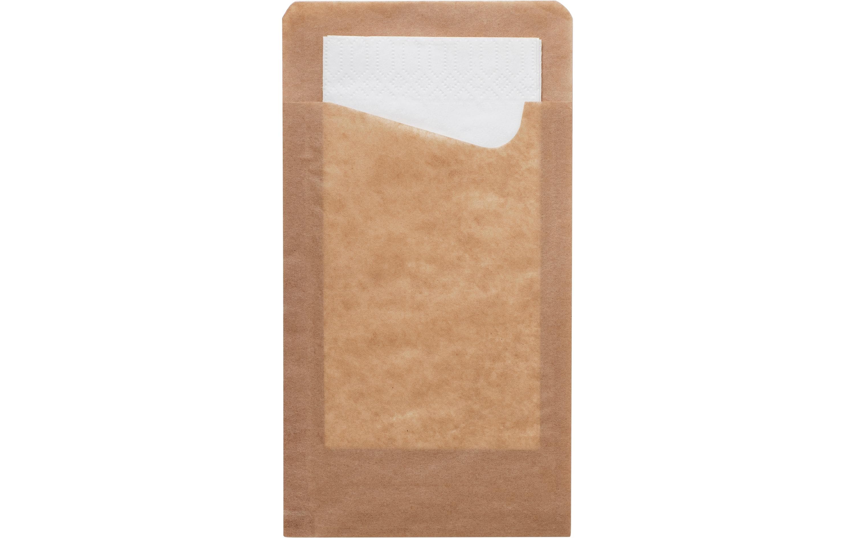 BioPak Snackserviette 11.3 cm x 210 mm, Weiss